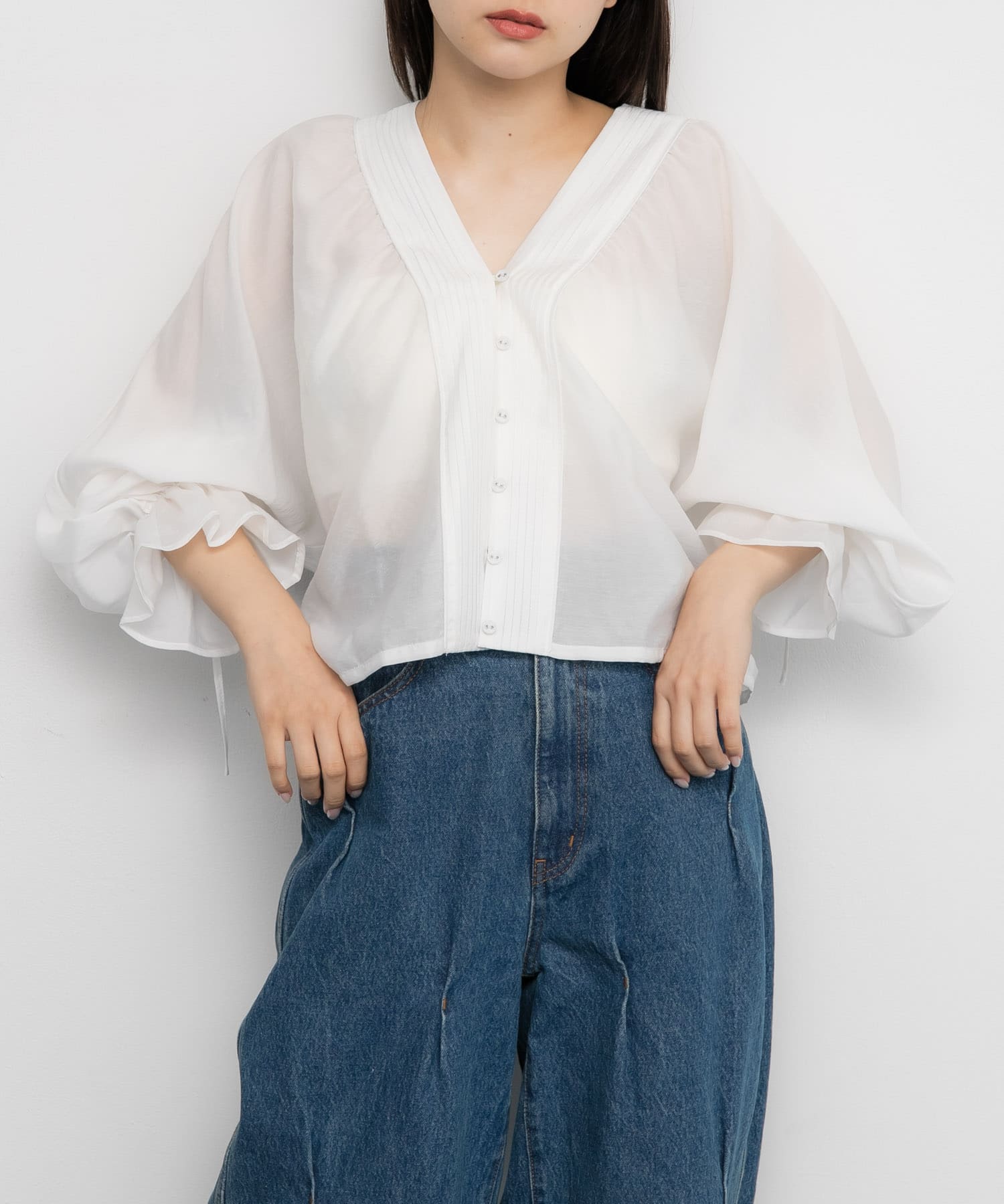 身長：153cm サイズ：one