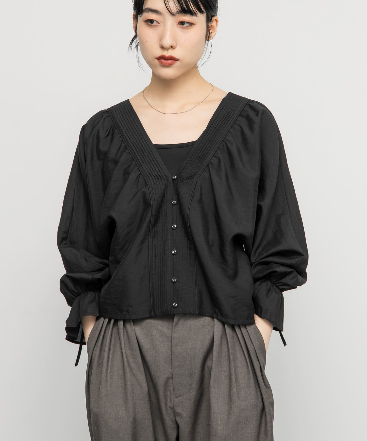 身長：160cm サイズ：one