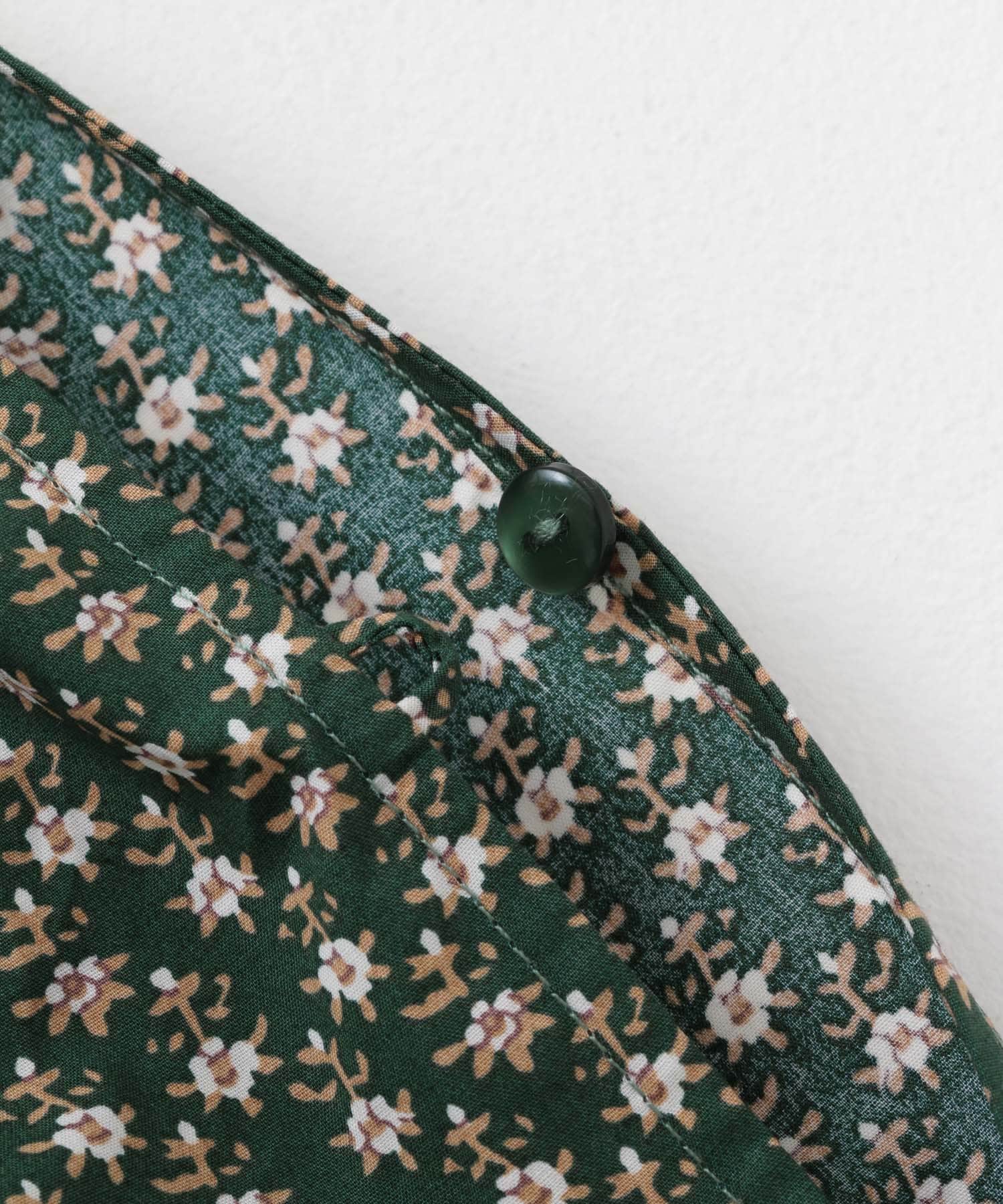 2WAYフラワープリントブラウス GREEN one