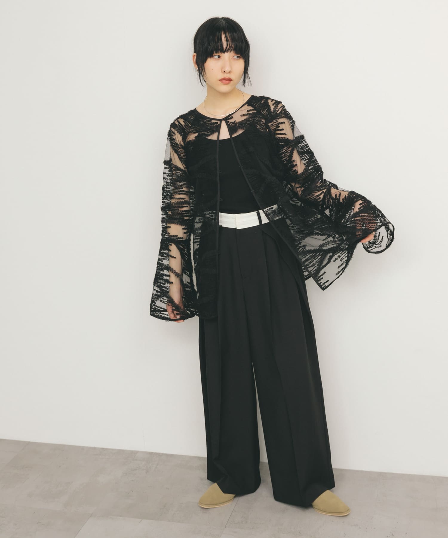身長：160cm サイズ：one