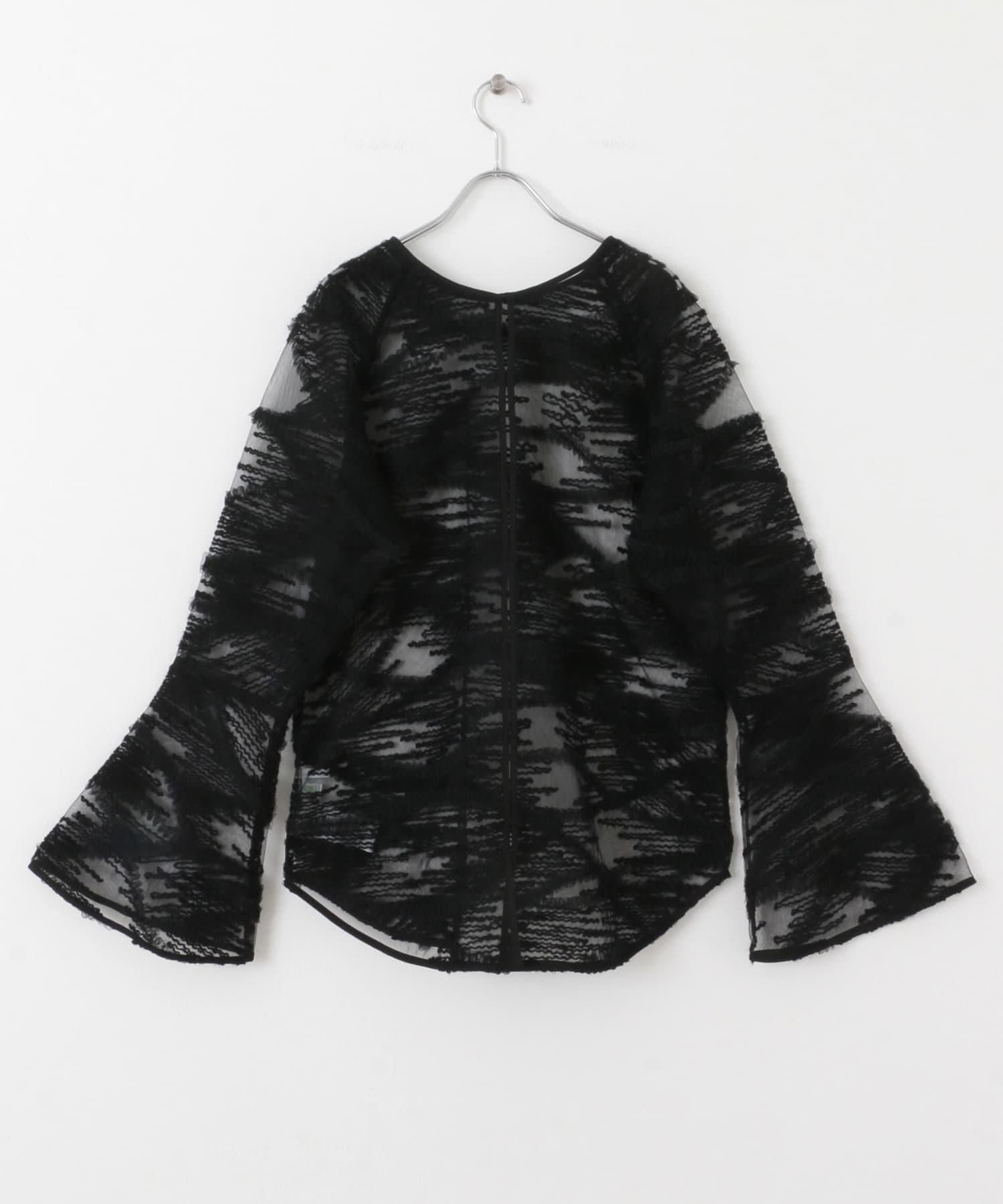 バテンレースブラウス BLACK one