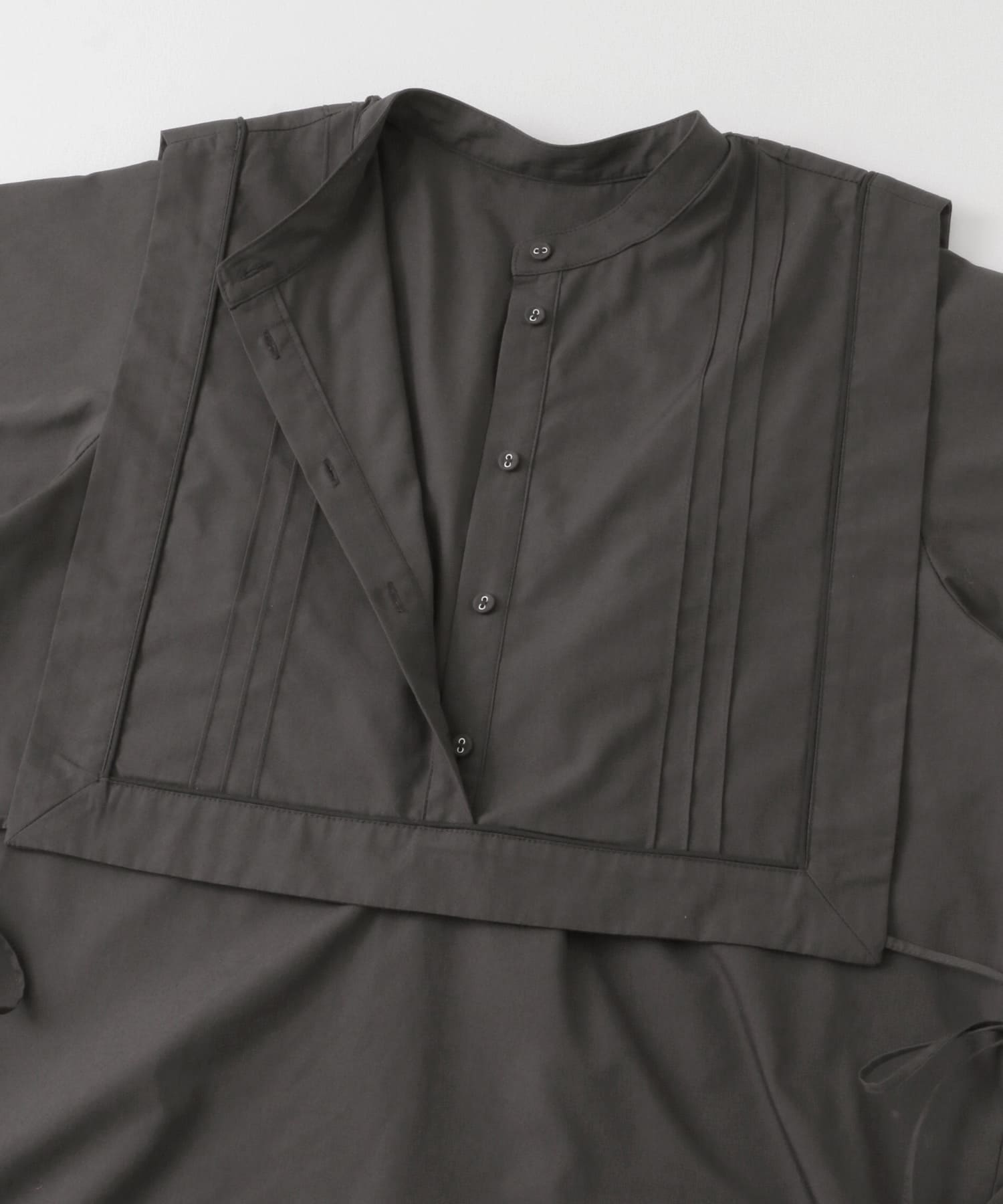パイピングレイヤードシャツ CHARCOAL one