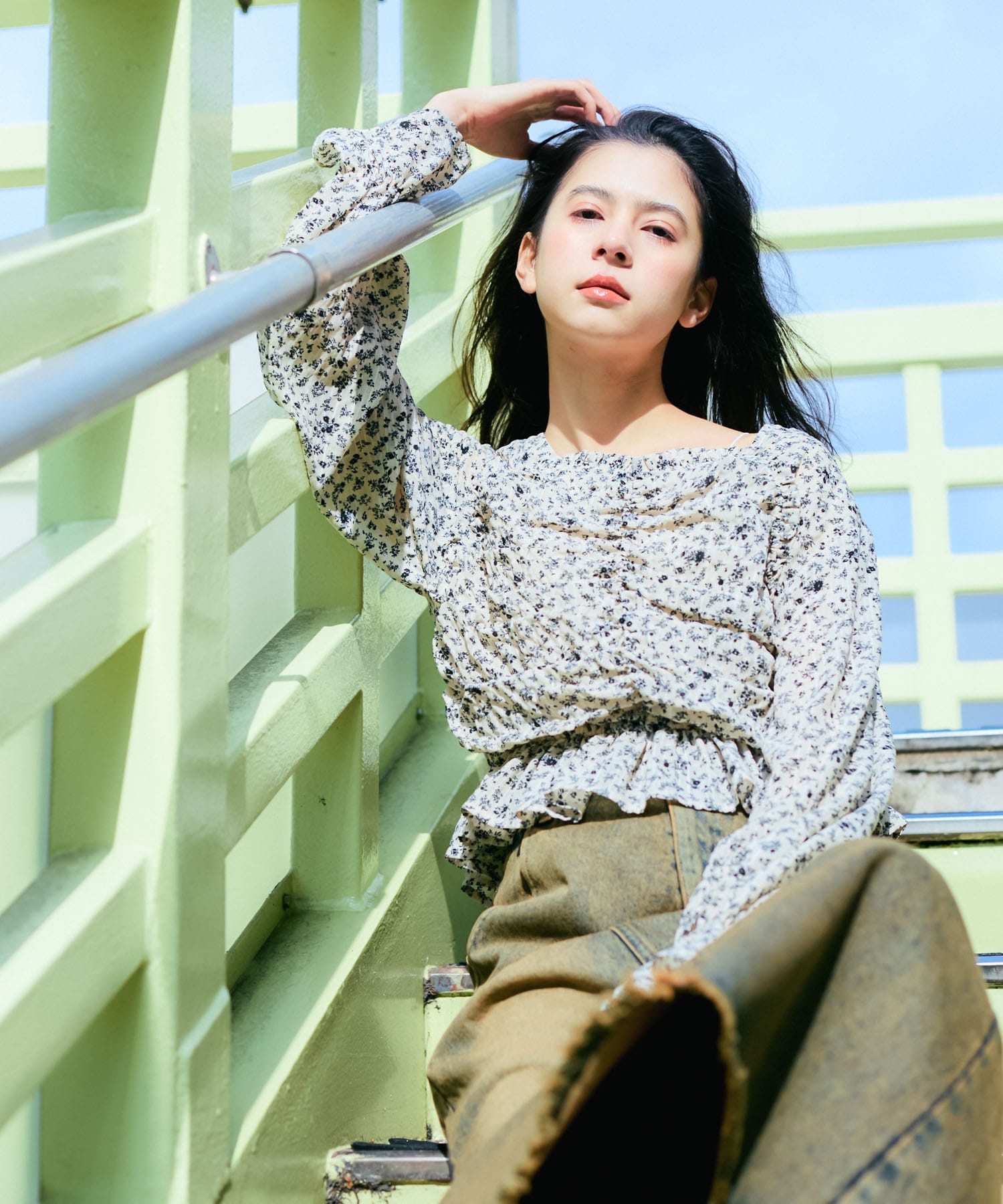 身長：164cm サイズ：one