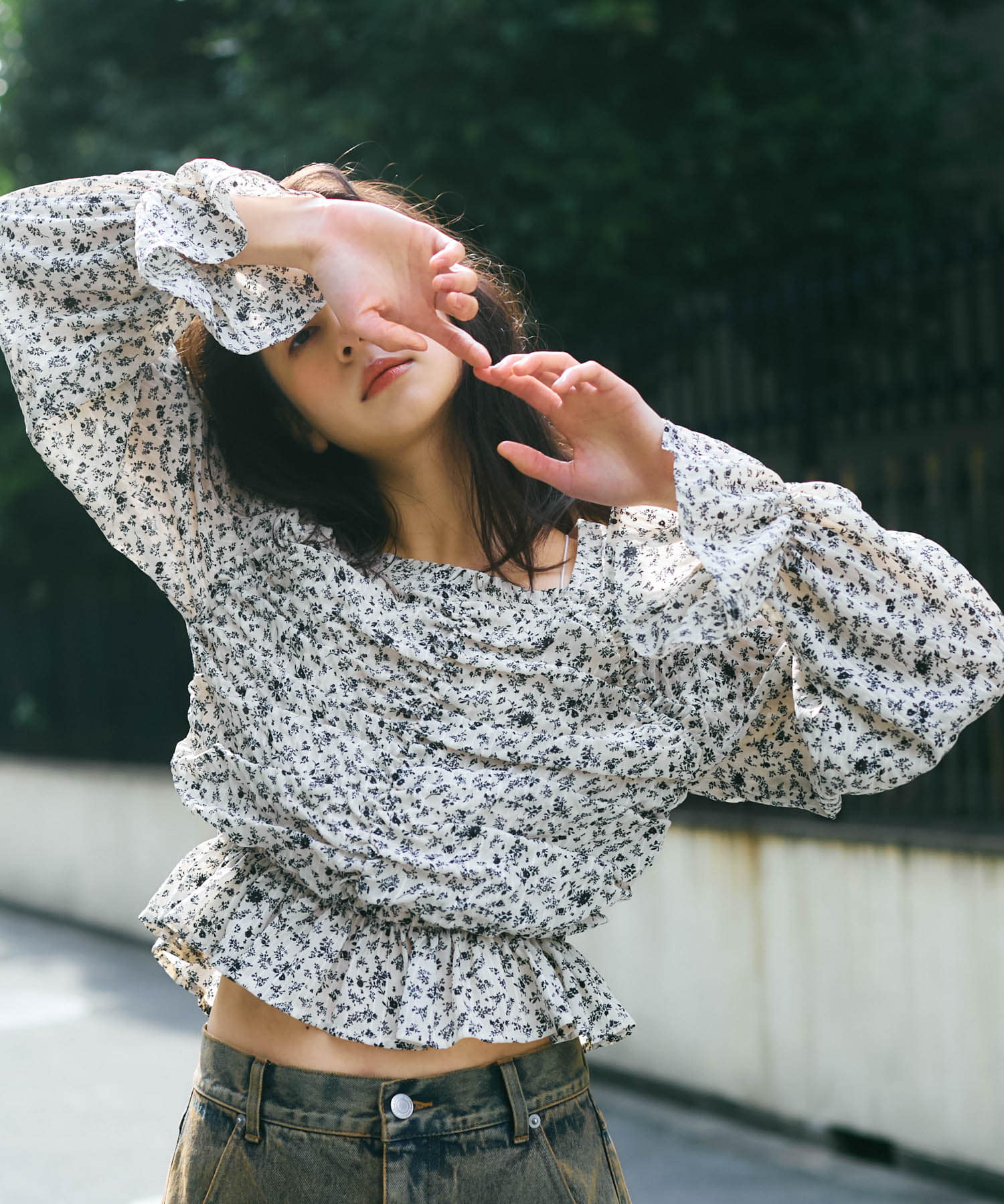 身長：164cm サイズ：one