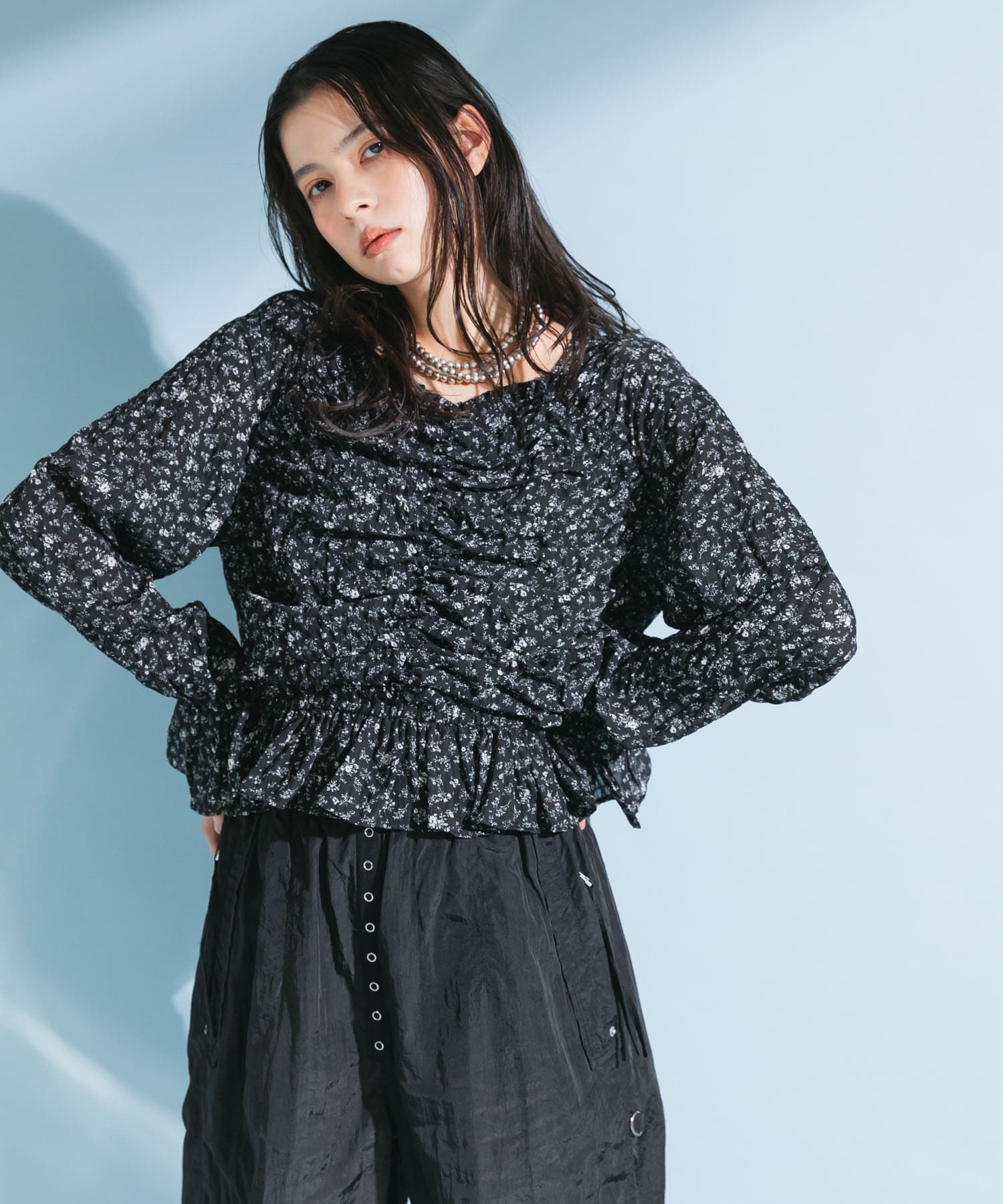 身長：164cm サイズ：one