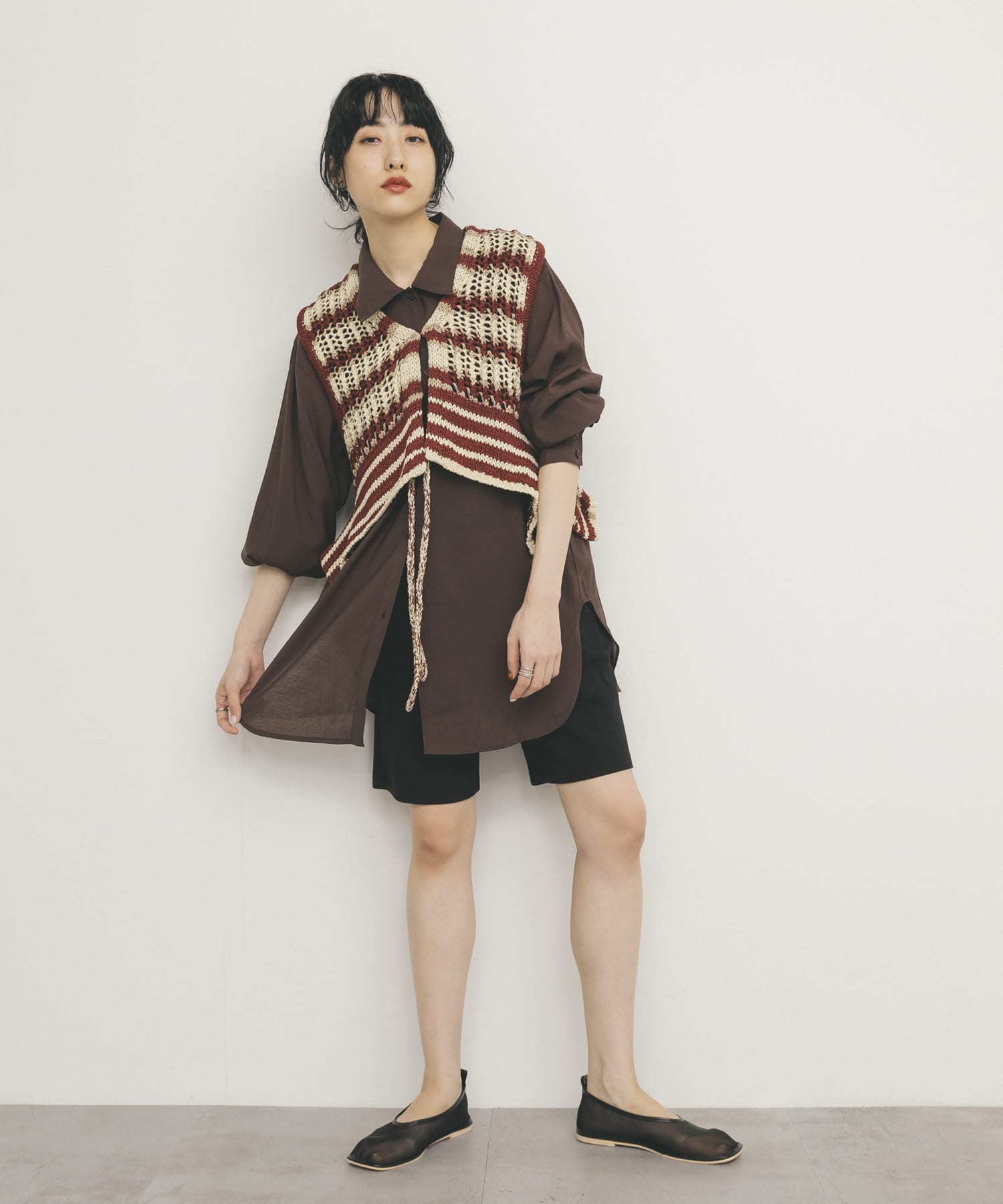 身長：160cm サイズ：one