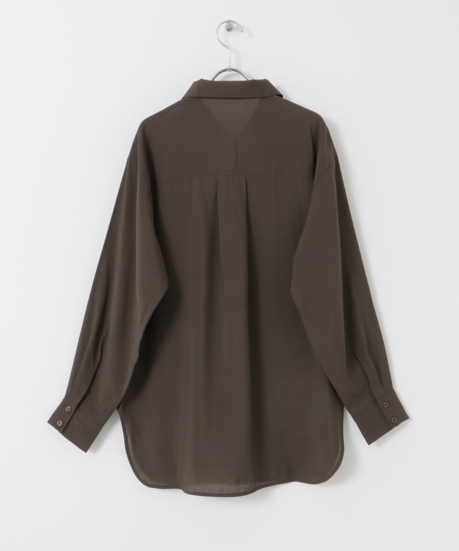 シアーロングシャツ BROWN one