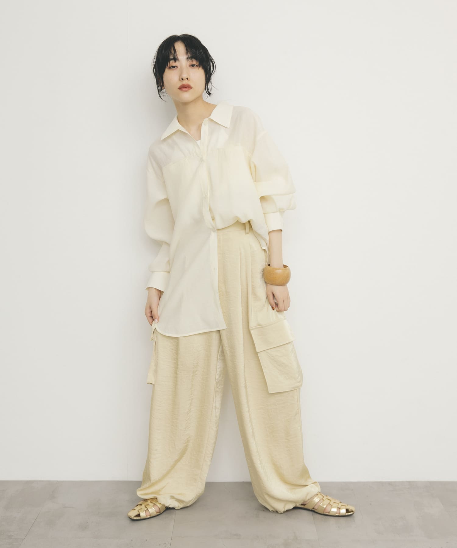 身長：160cm サイズ：one
