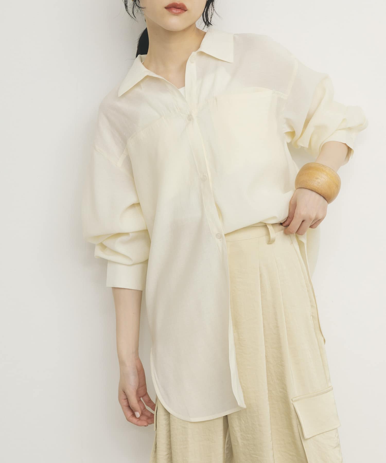 身長：160cm サイズ：one