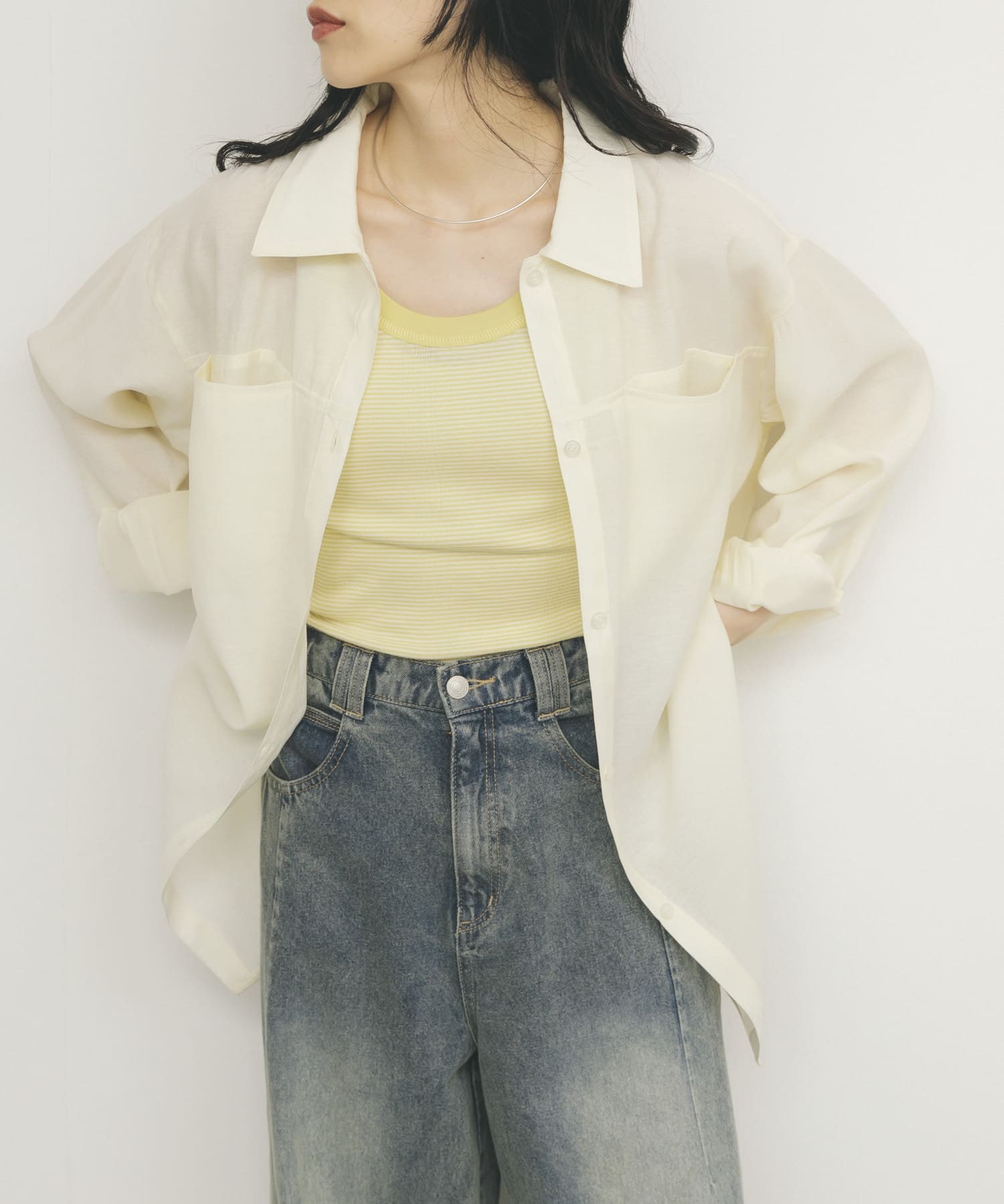 身長：160cm サイズ：one