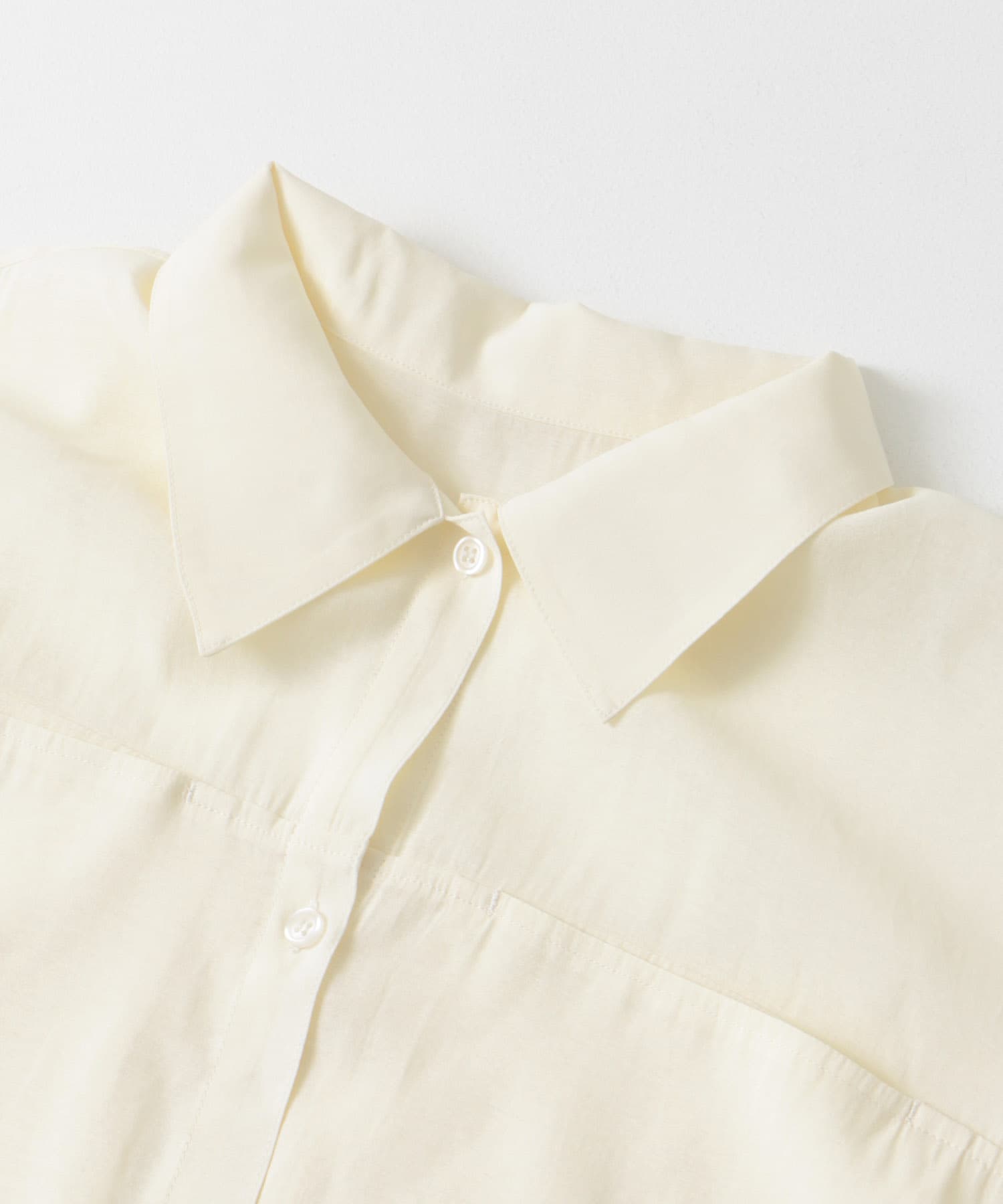 シアーロングシャツ IVORY one