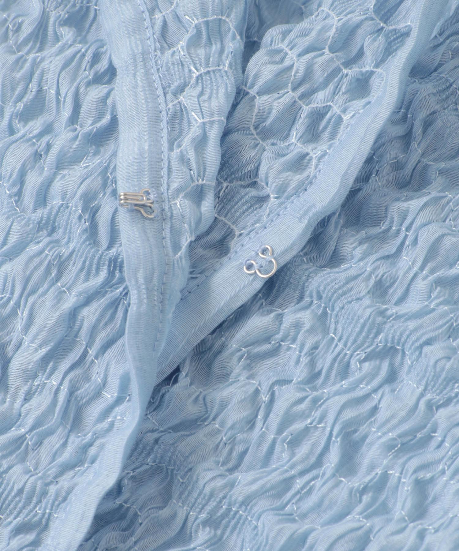 ポップコーンクロップドシャツ BLUE one