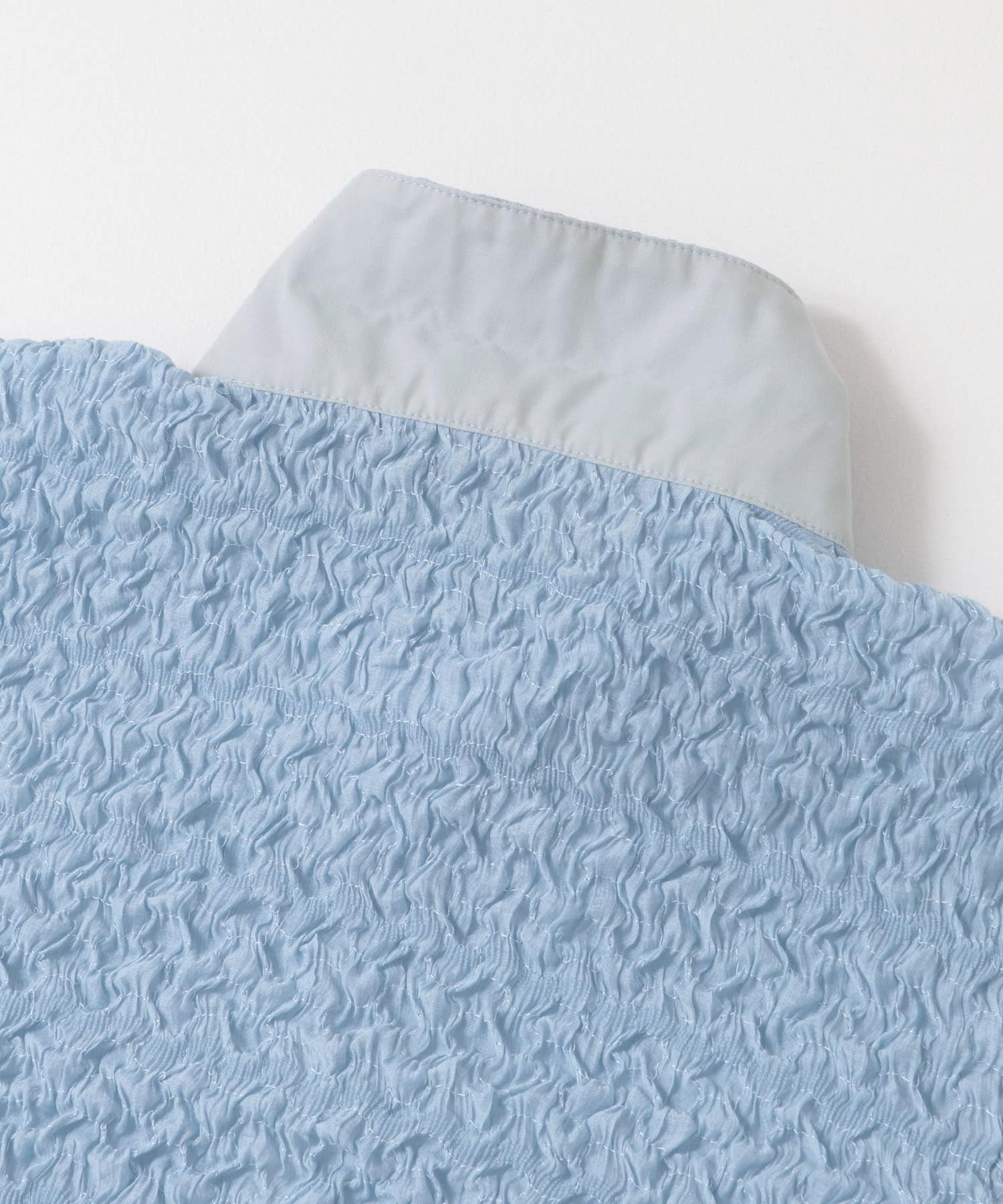 ポップコーンクロップドシャツ BLUE one