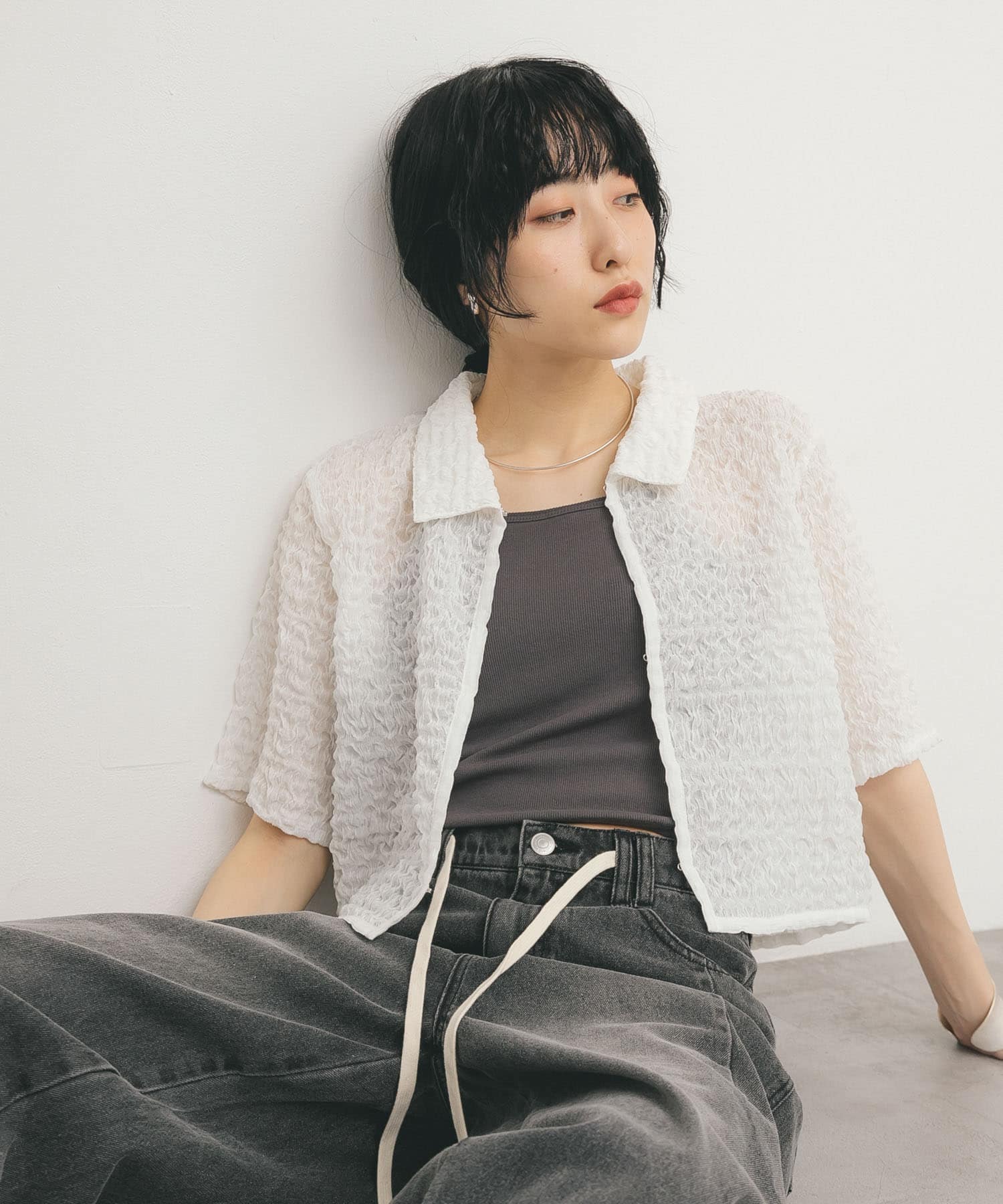 身長：160cm サイズ：one