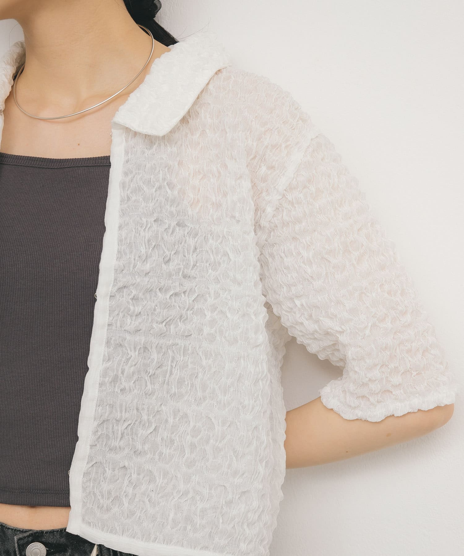 身長：160cm サイズ：one