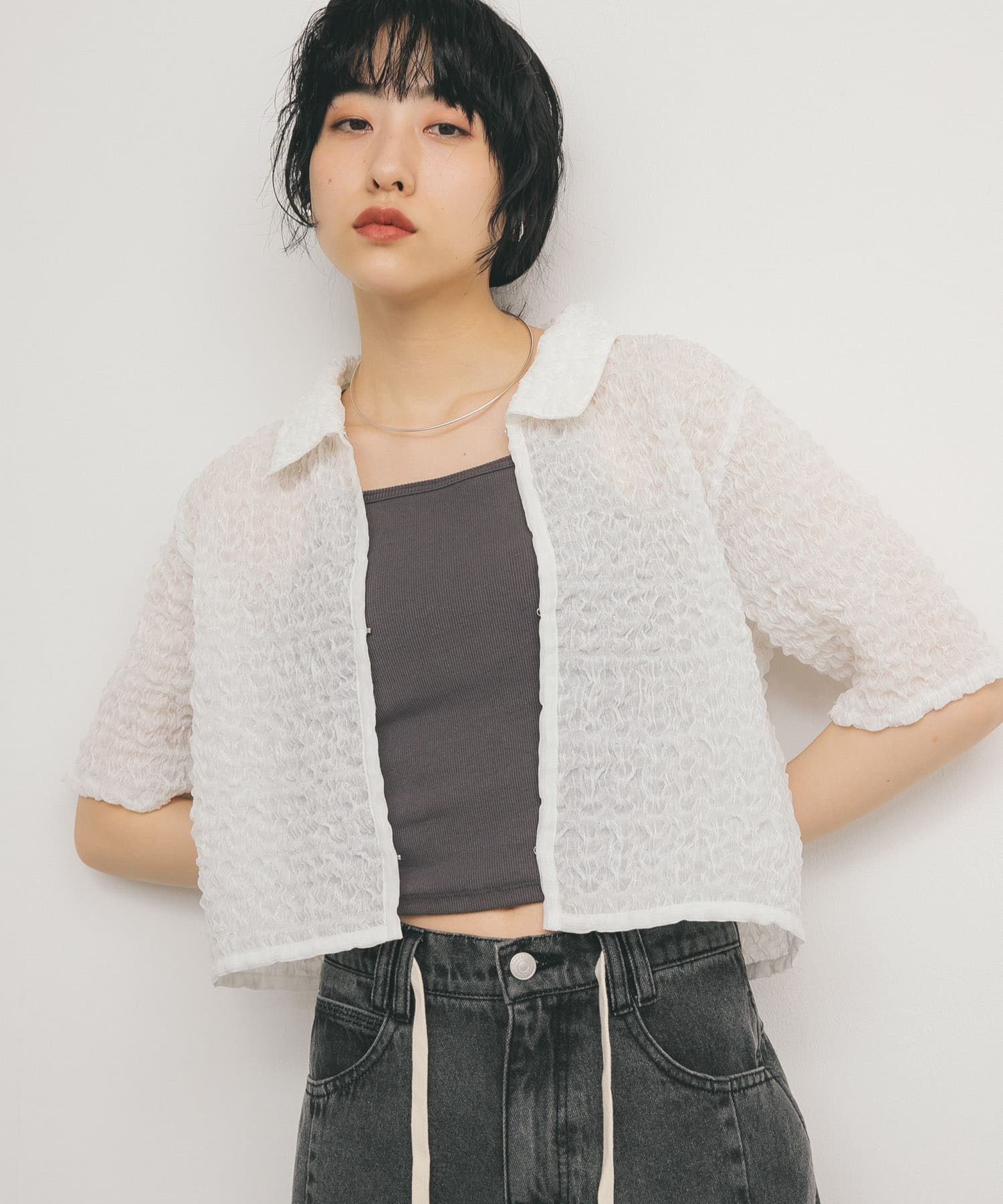 身長：160cm サイズ：one