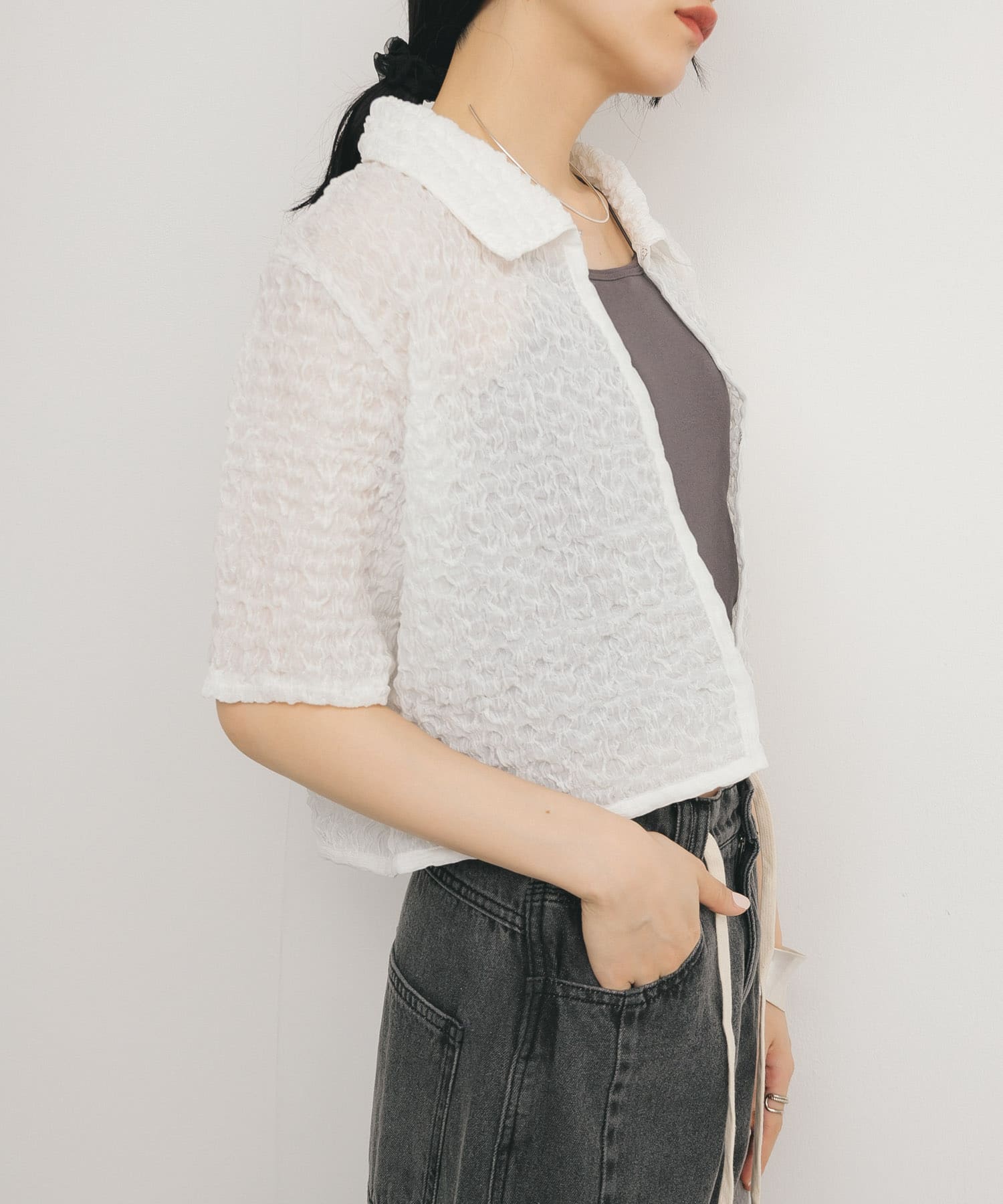 身長：160cm サイズ：one