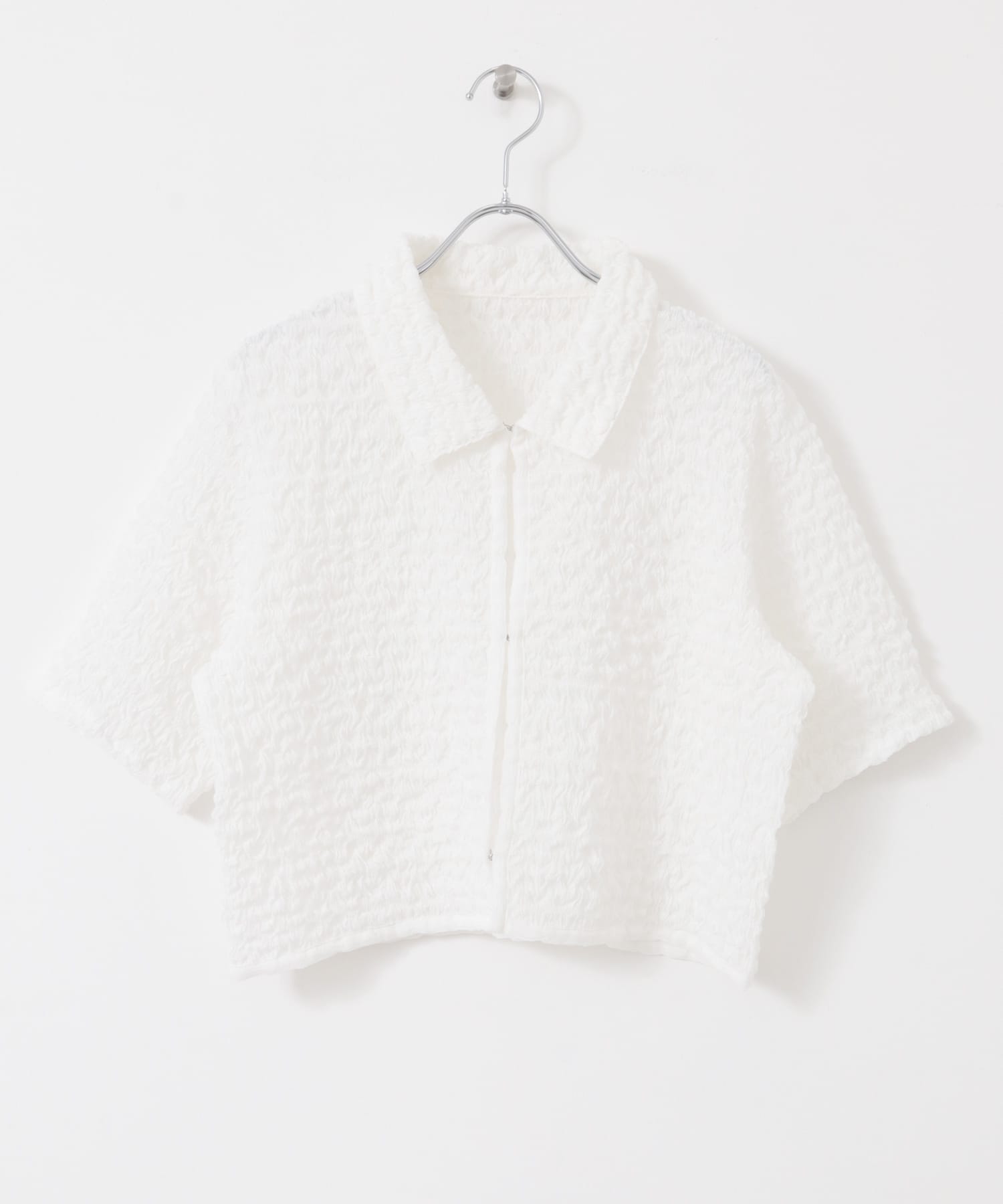 ポップコーンクロップドシャツ OFF one