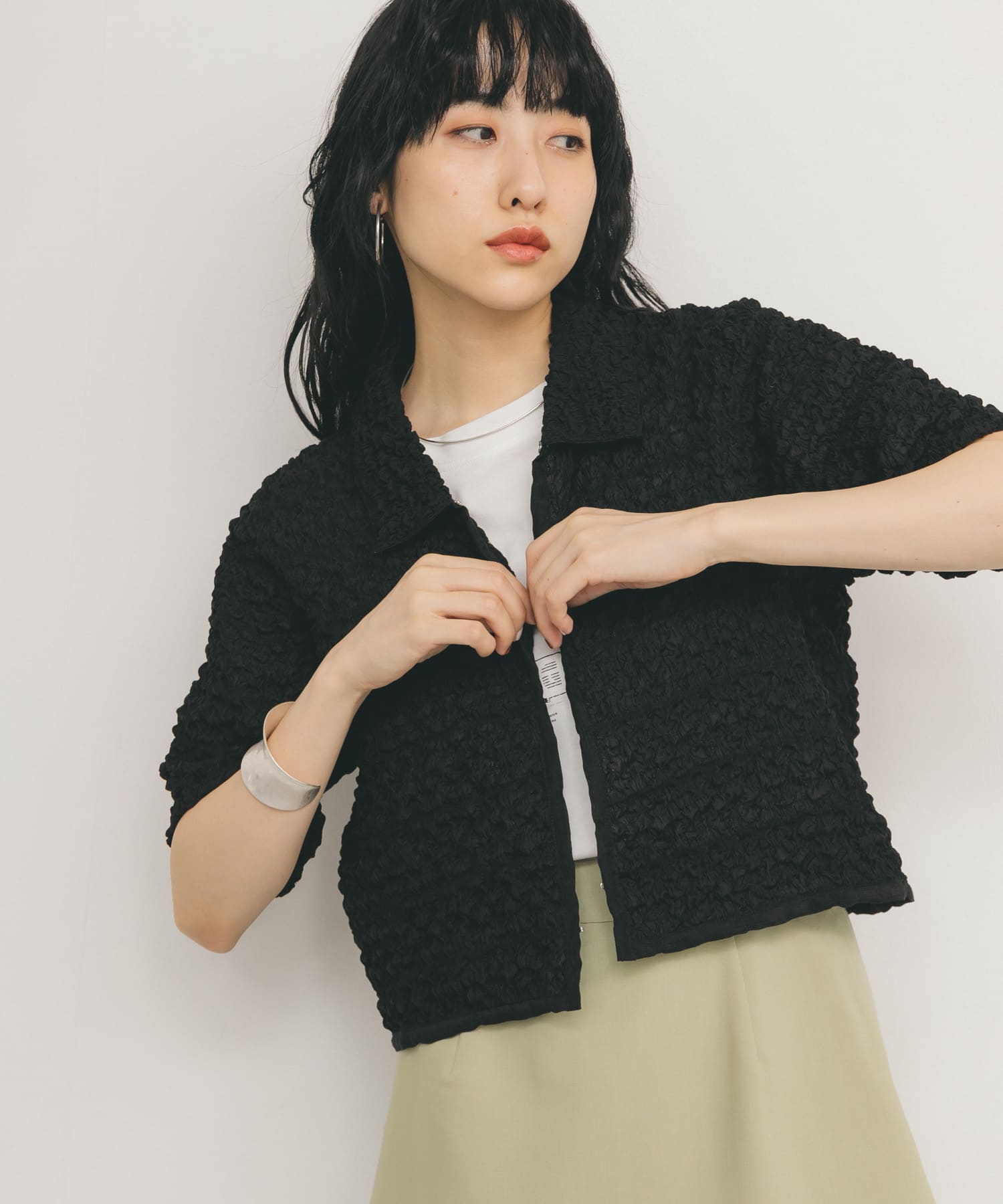 身長：160cm サイズ：one