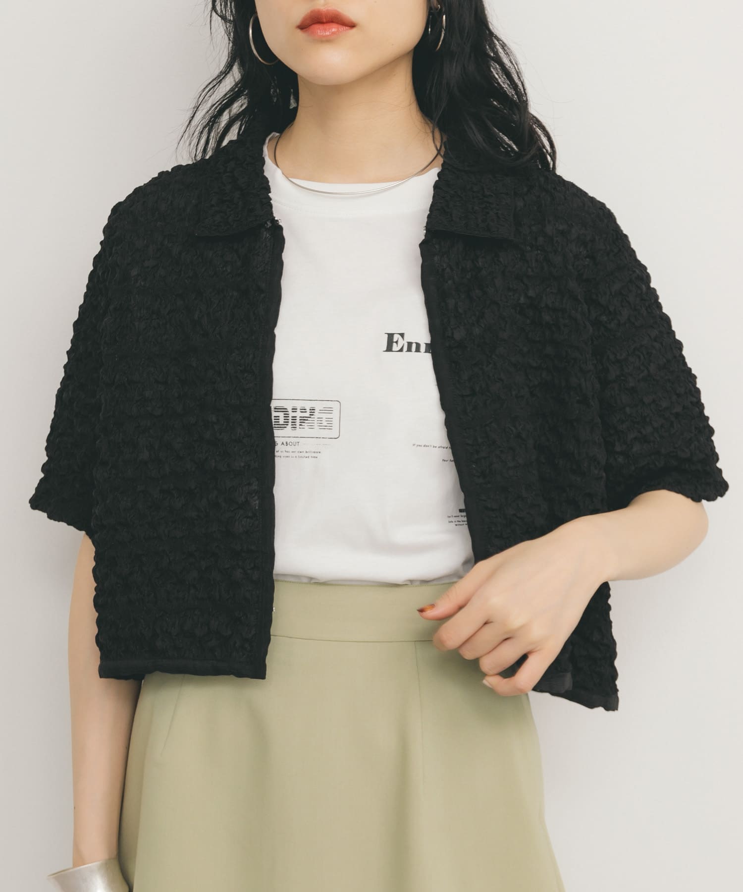 身長：160cm サイズ：one