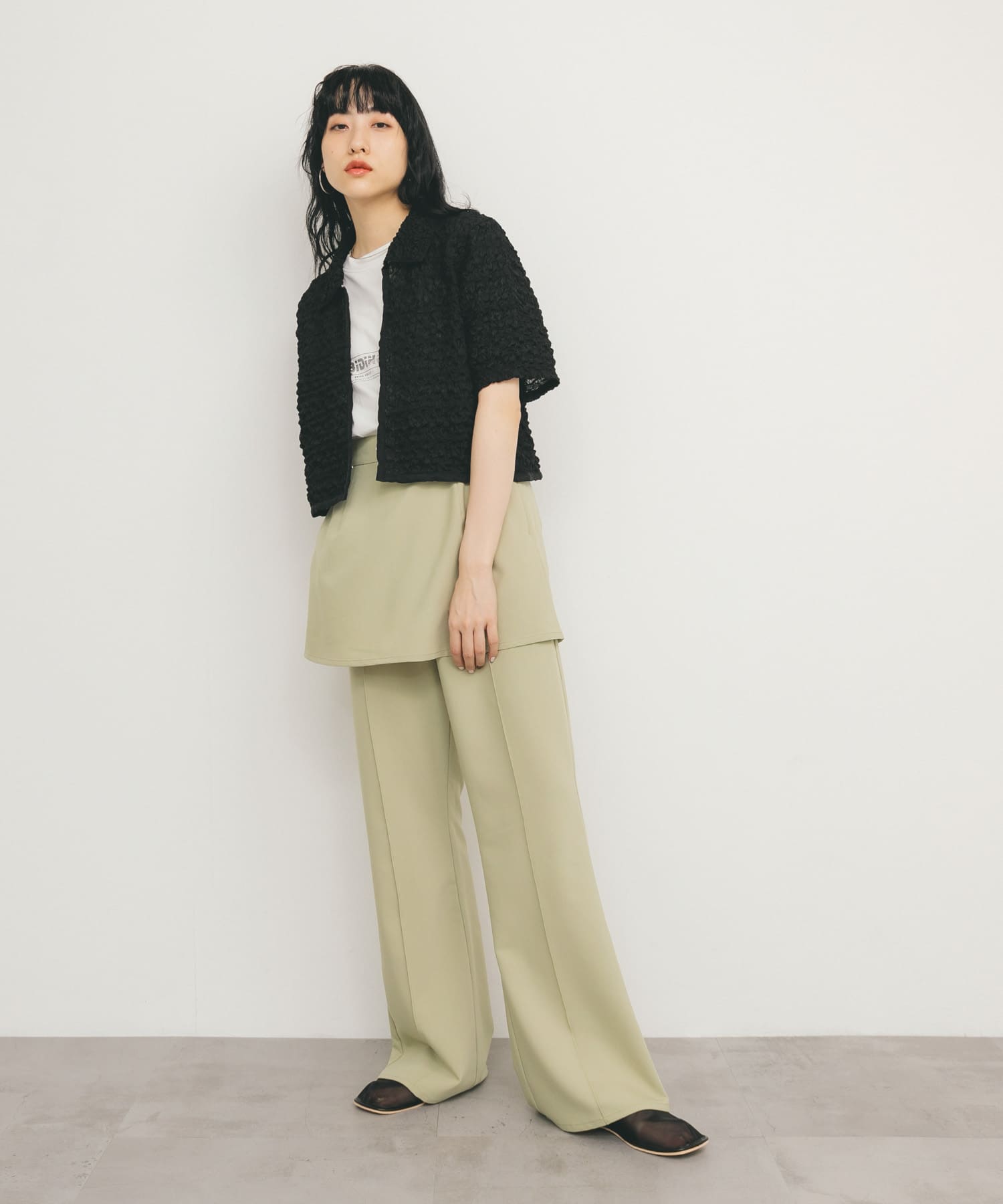身長：160cm サイズ：one