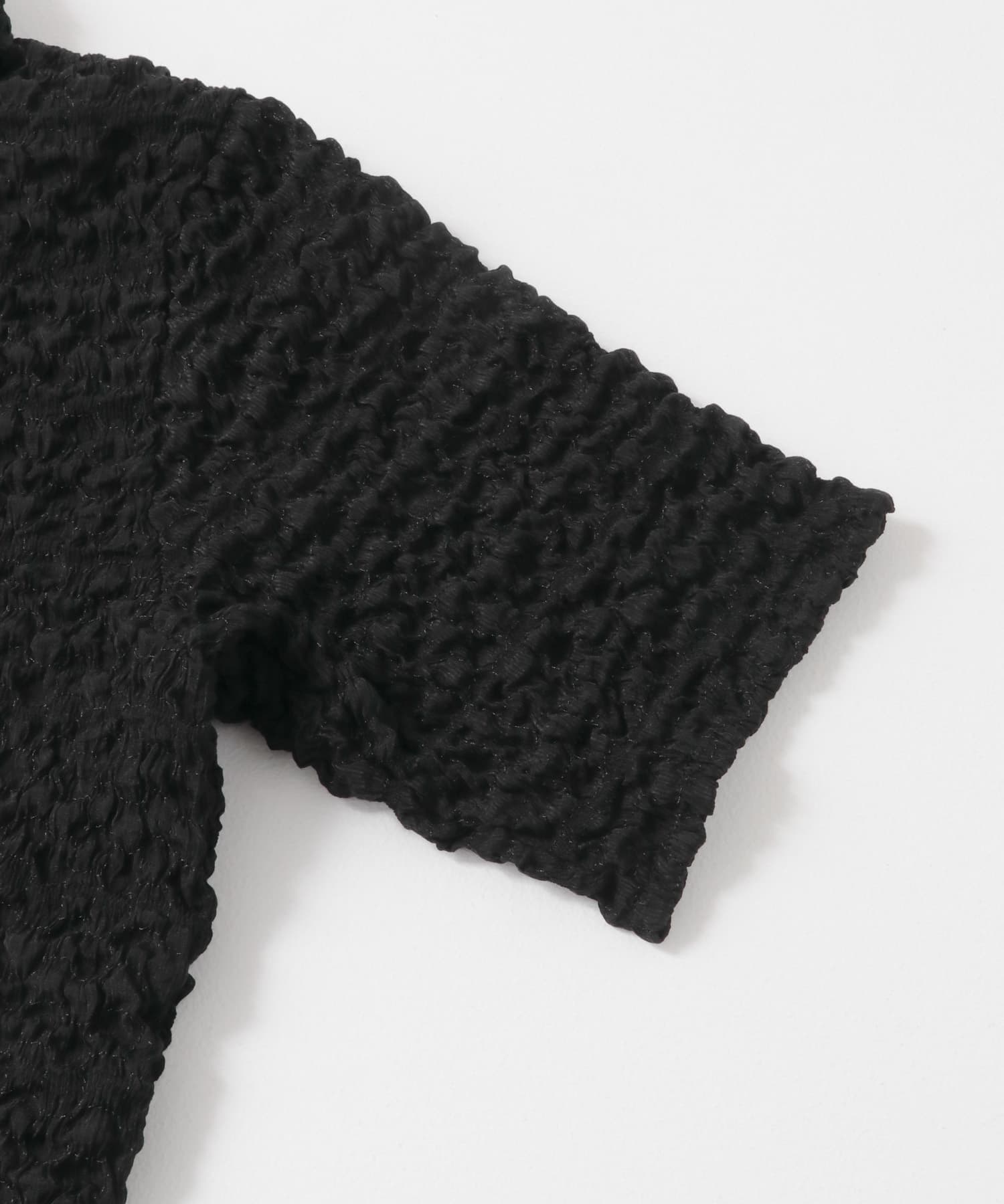 ポップコーンクロップドシャツ BLACK one