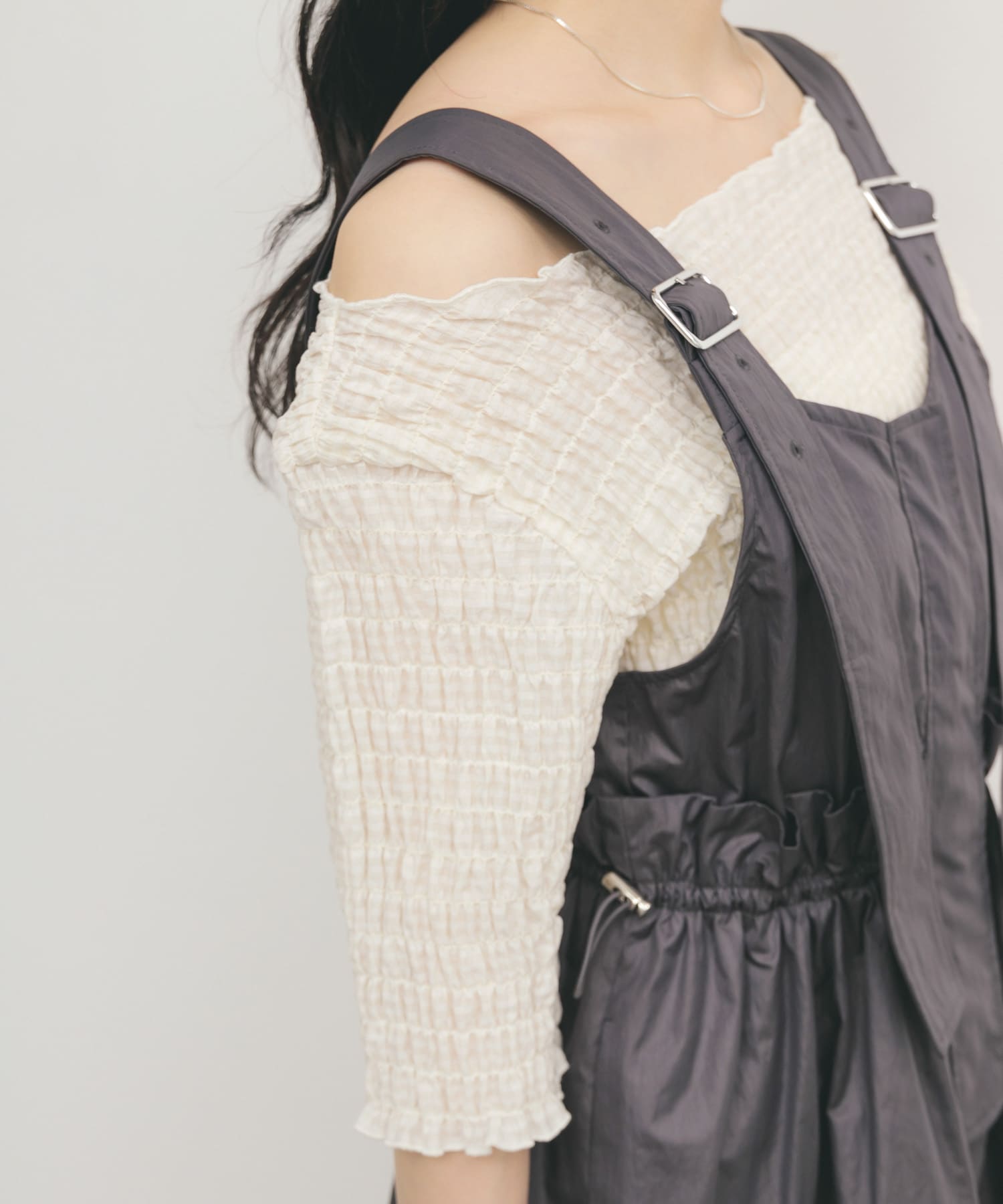 身長：160cm サイズ：one