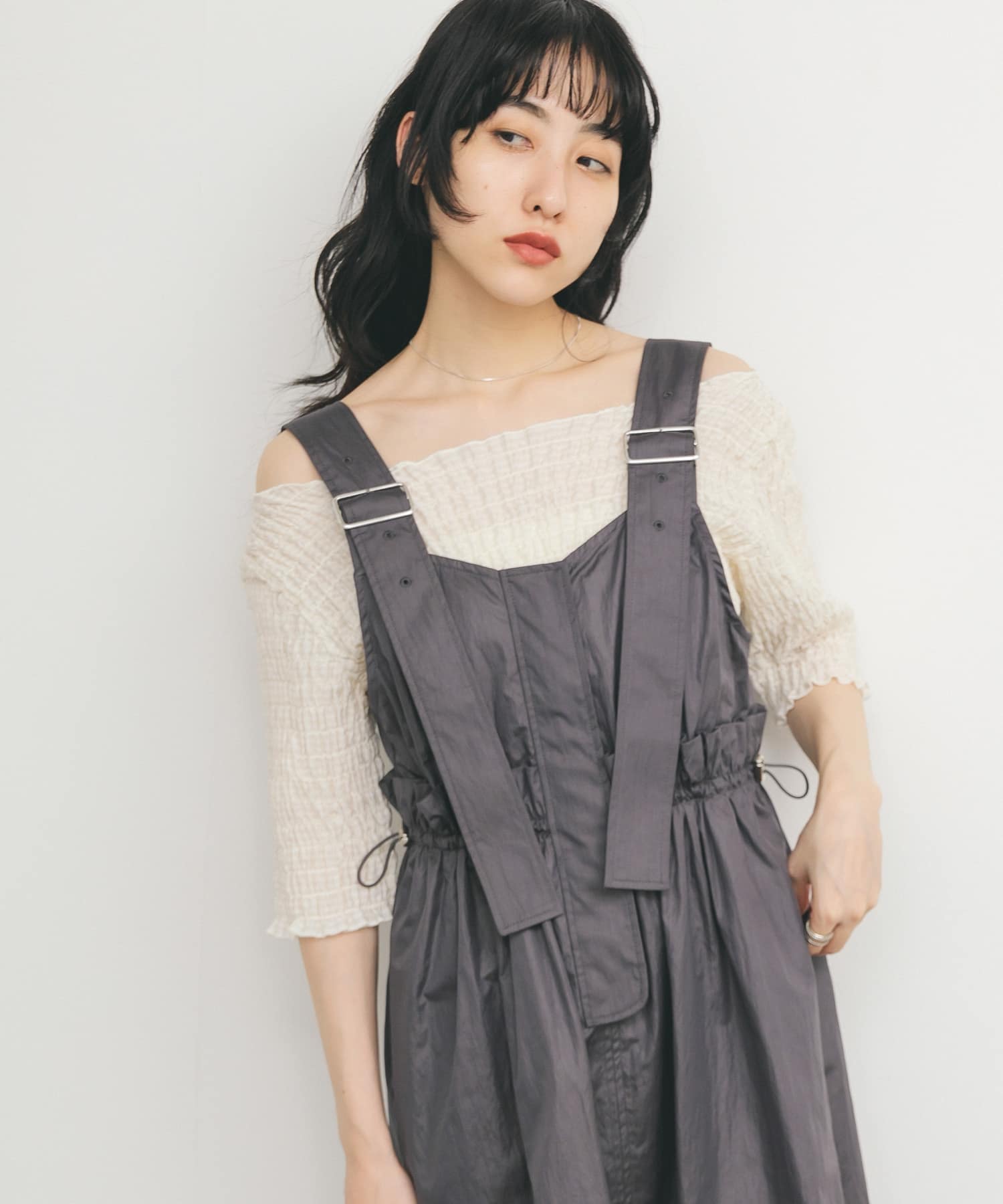 身長：160cm サイズ：one