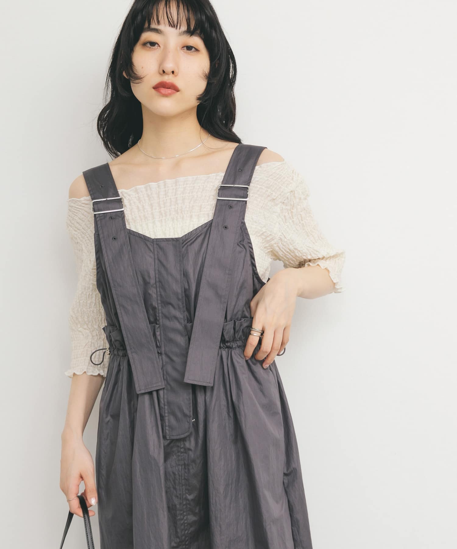身長：160cm サイズ：one