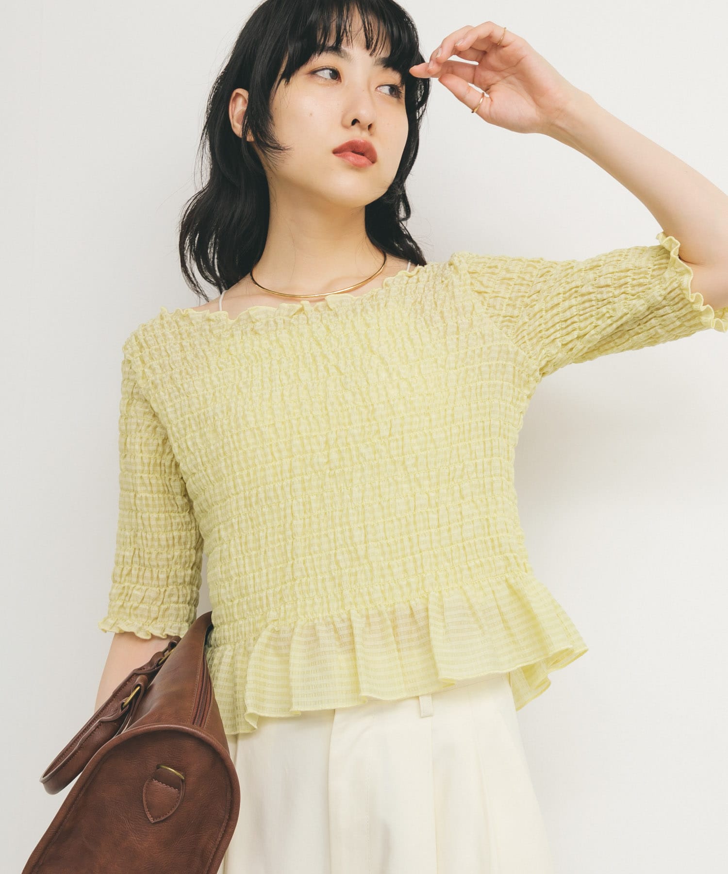 身長：160cm サイズ：one