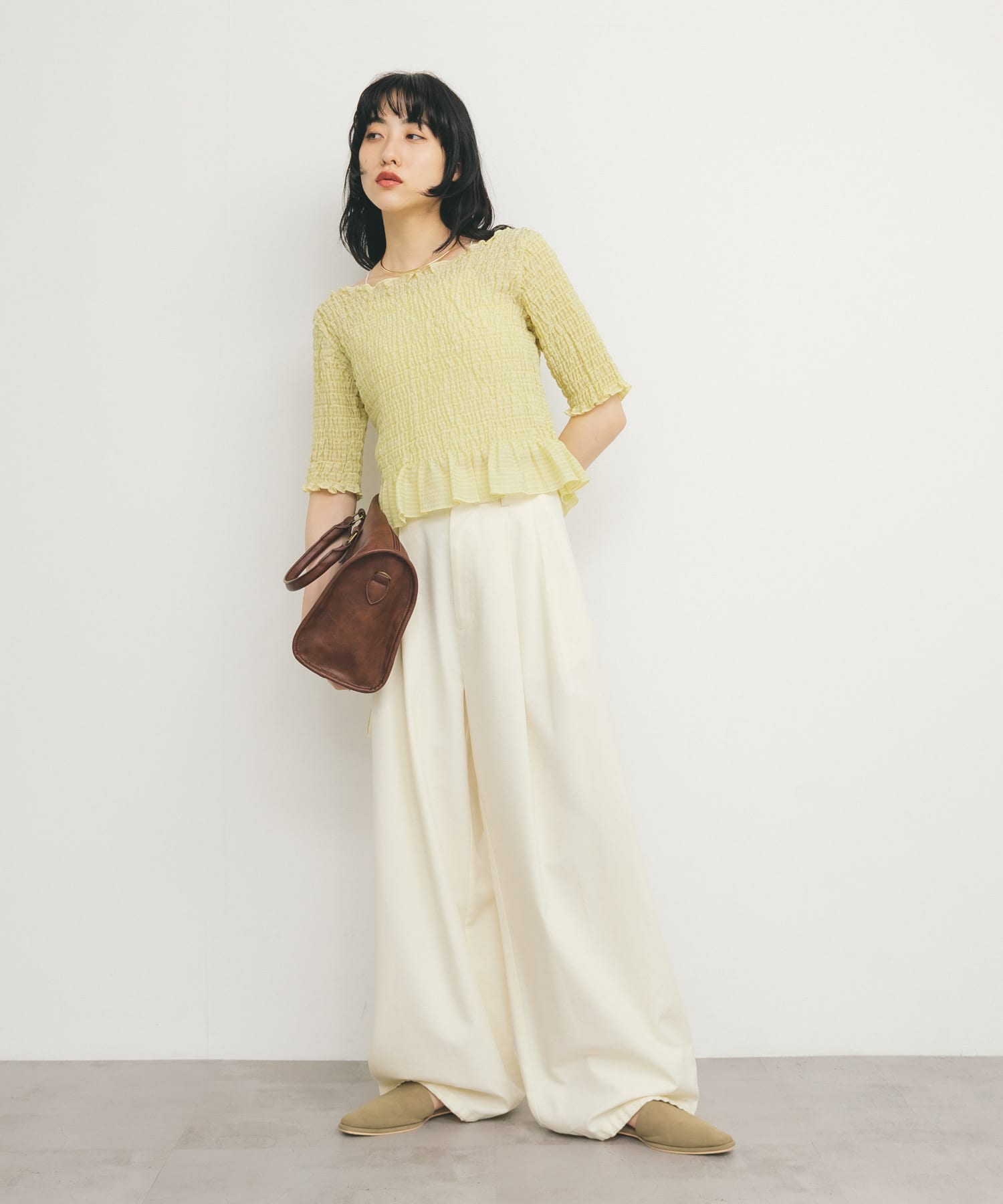 身長：160cm サイズ：one