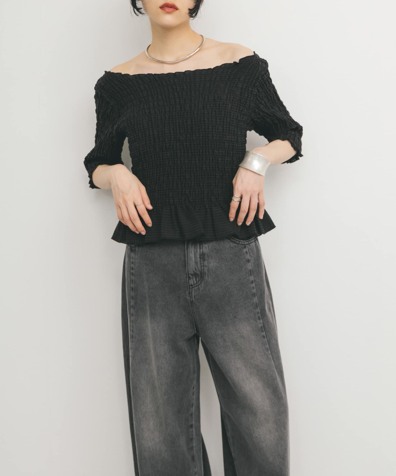 身長：160cm サイズ：one