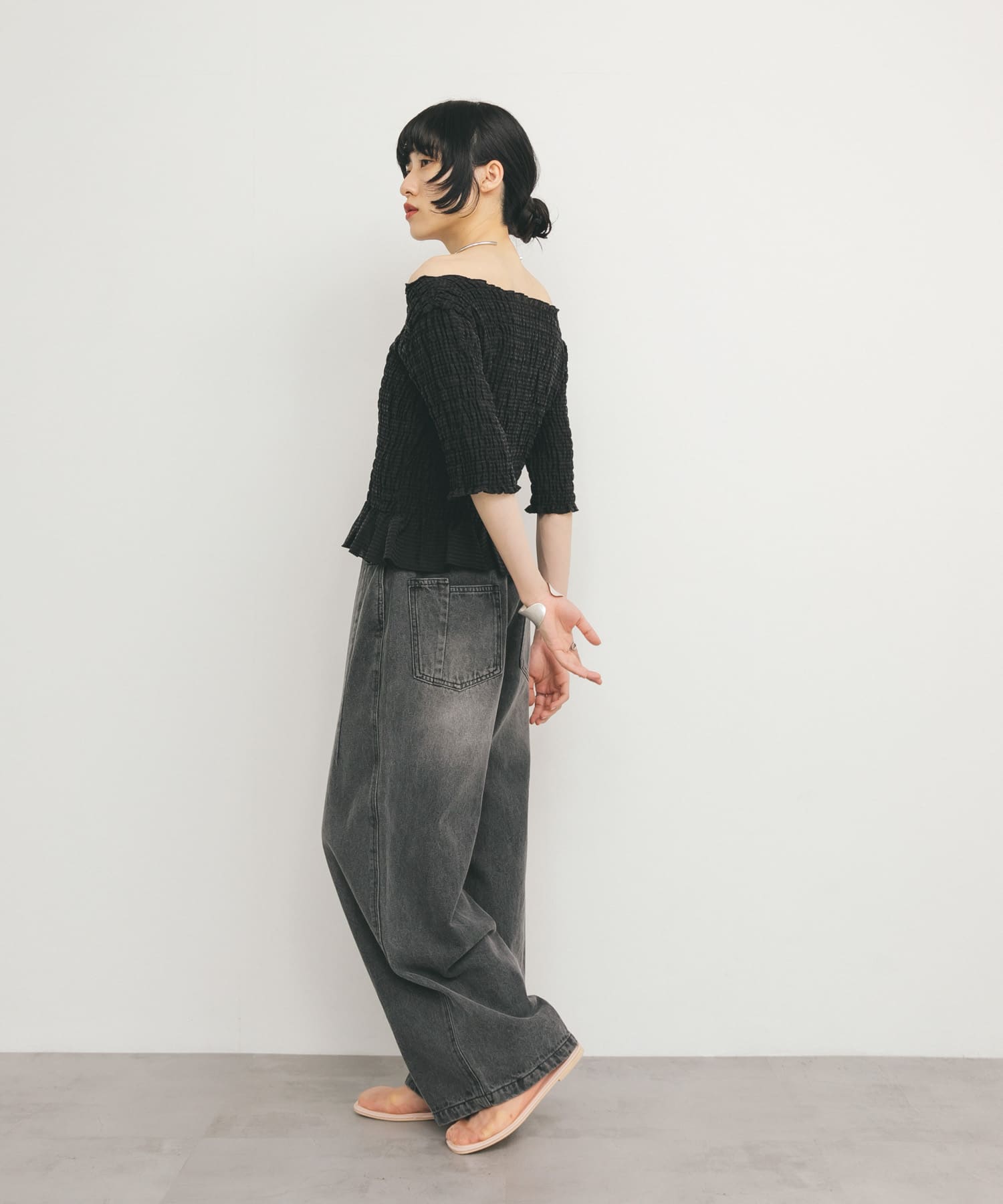 身長：160cm サイズ：one