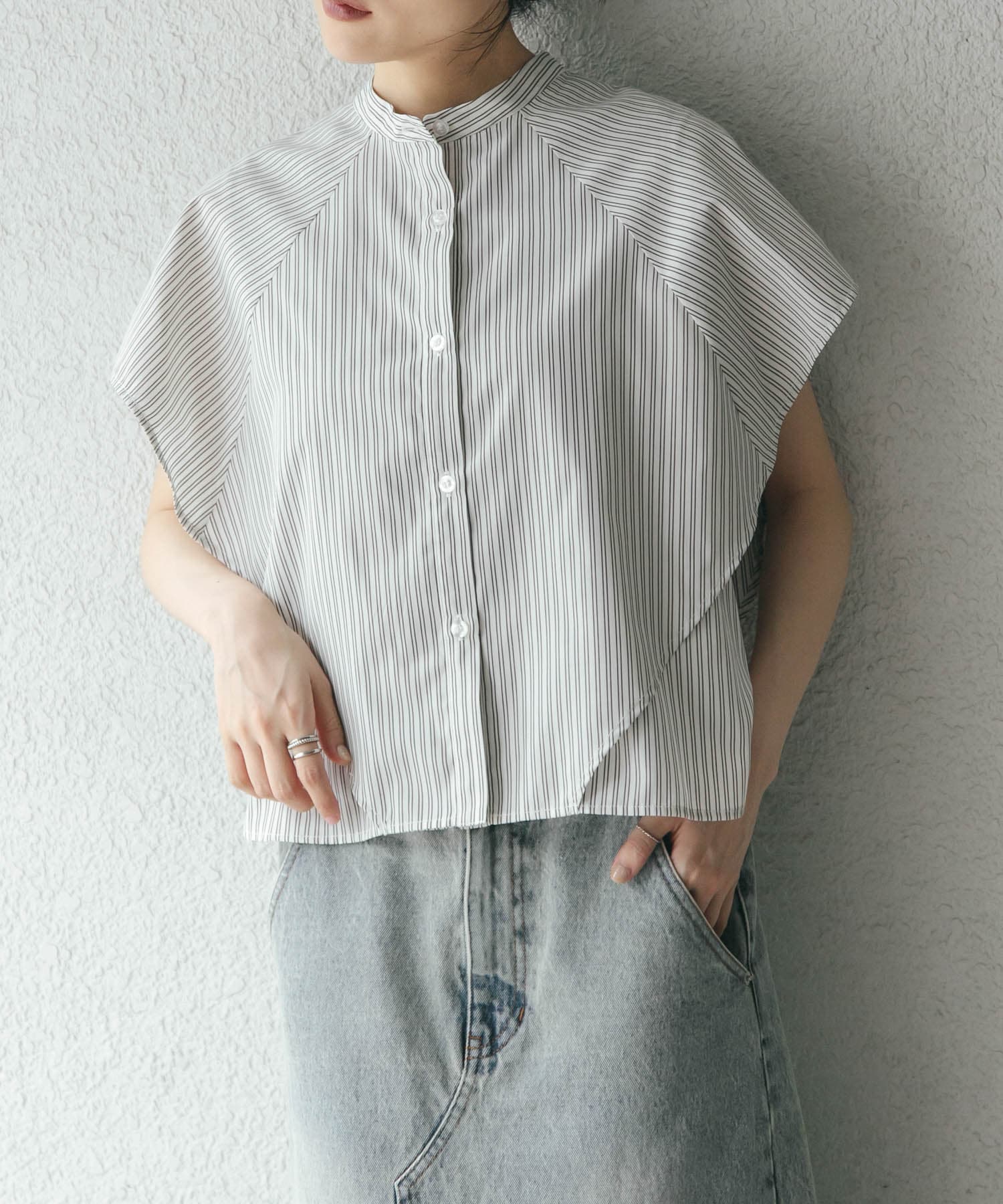 BOXストライプシャツ