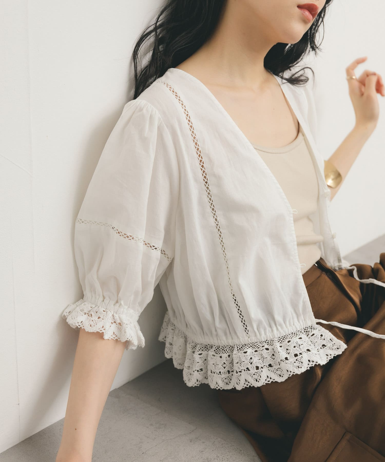 身長：160cm サイズ：one