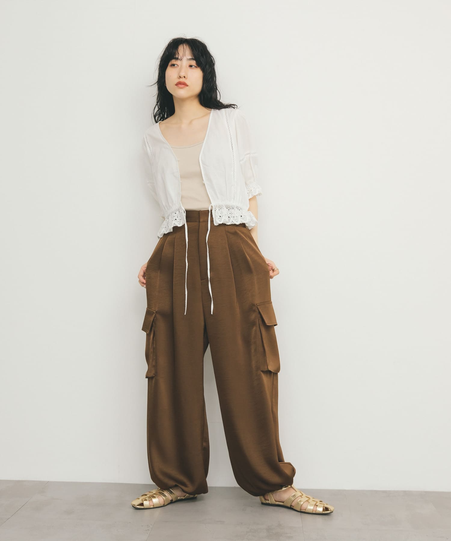 身長：160cm サイズ：one