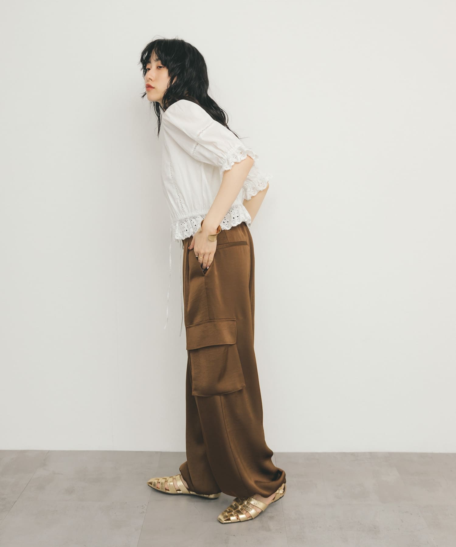 身長：160cm サイズ：one