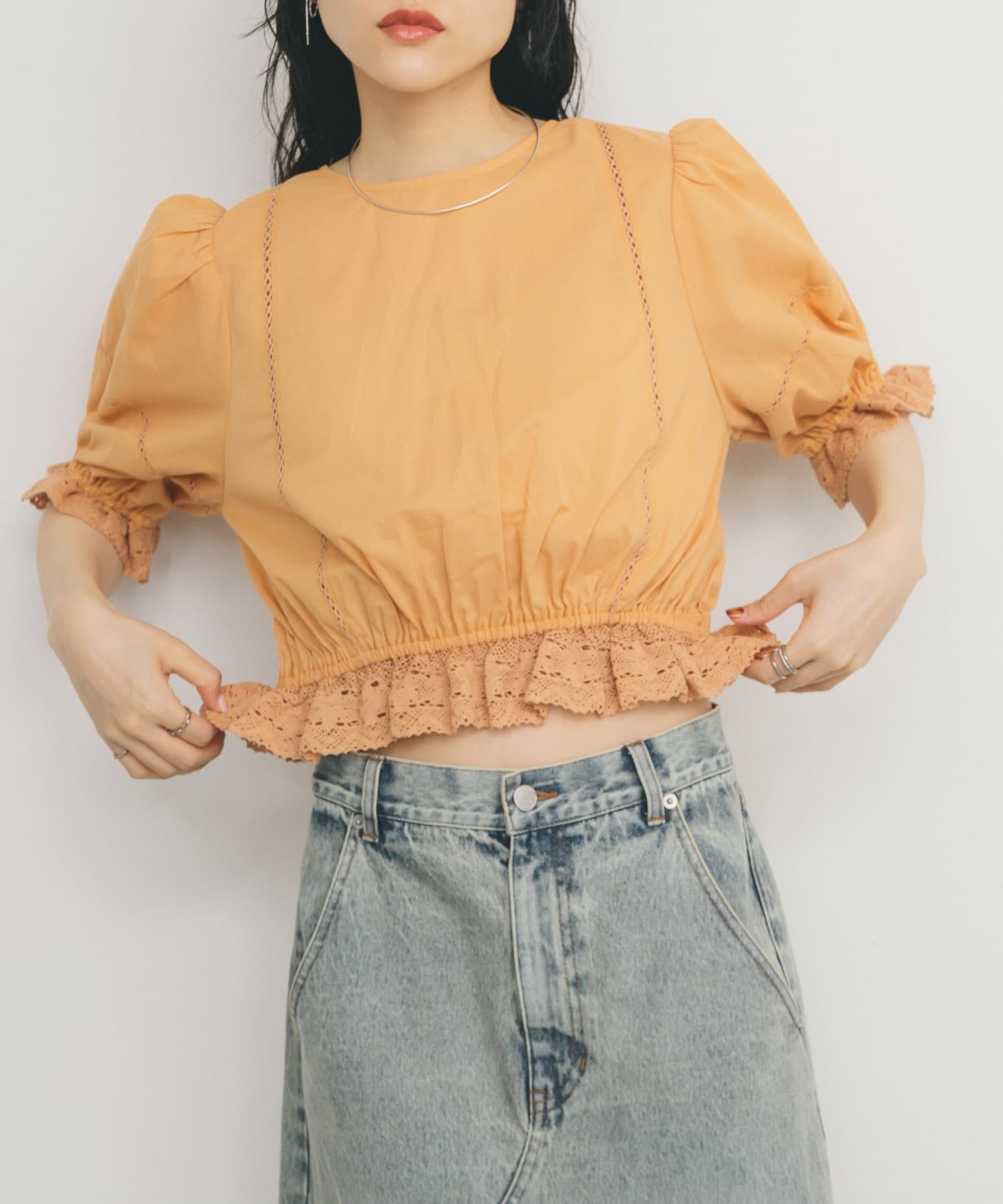 身長：160cm サイズ：one