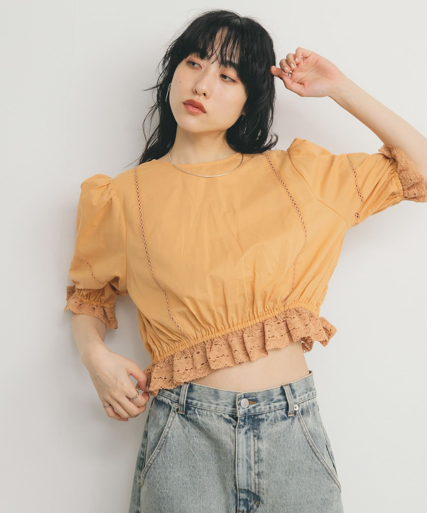 身長：160cm サイズ：one