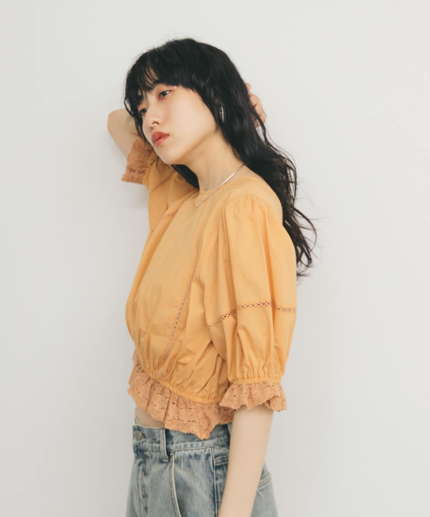 身長：160cm サイズ：one