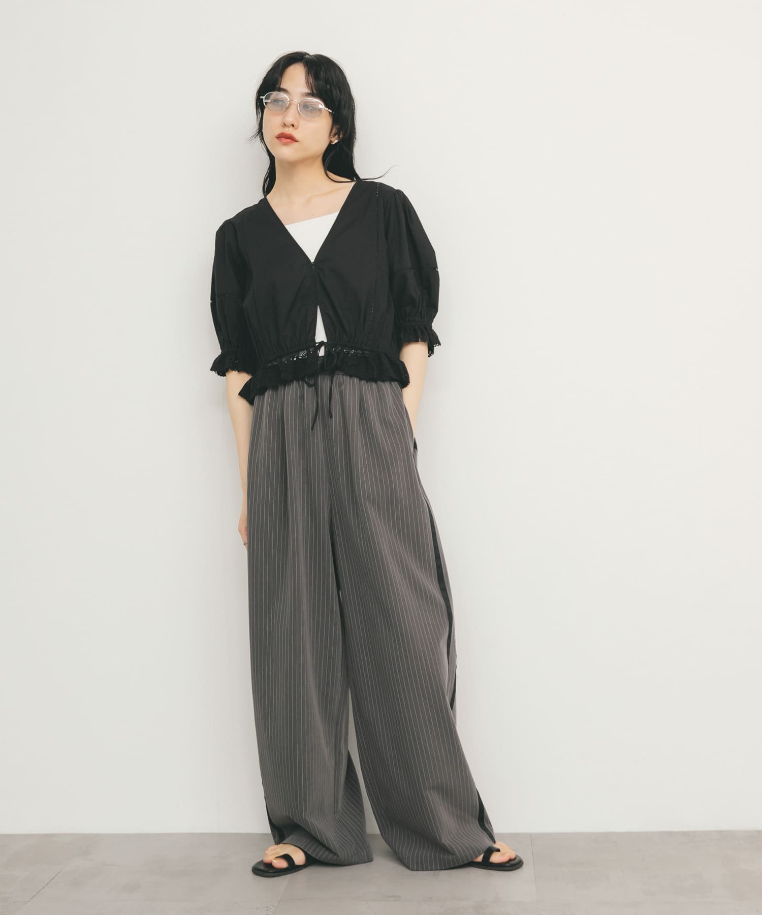 身長：160cm サイズ：one