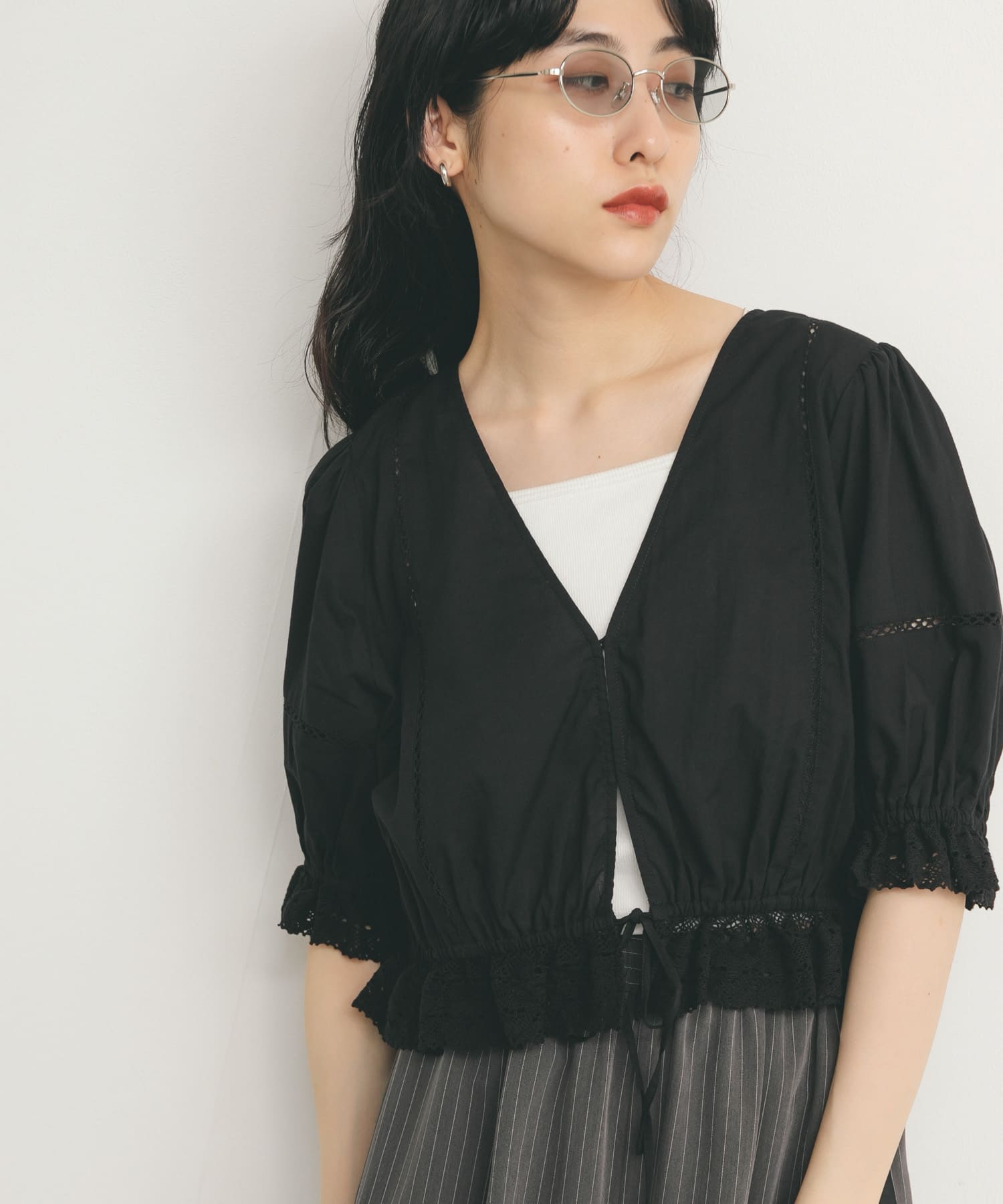 身長：160cm サイズ：one