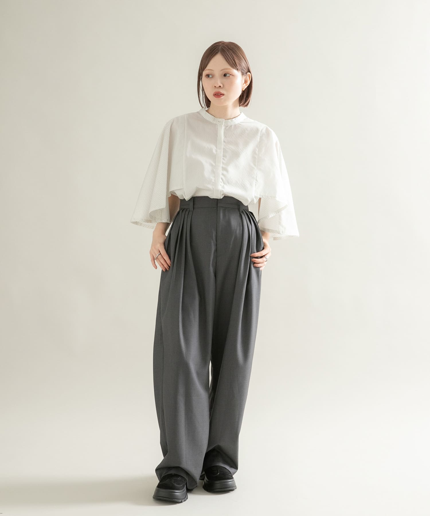 身長：153cm サイズ：one