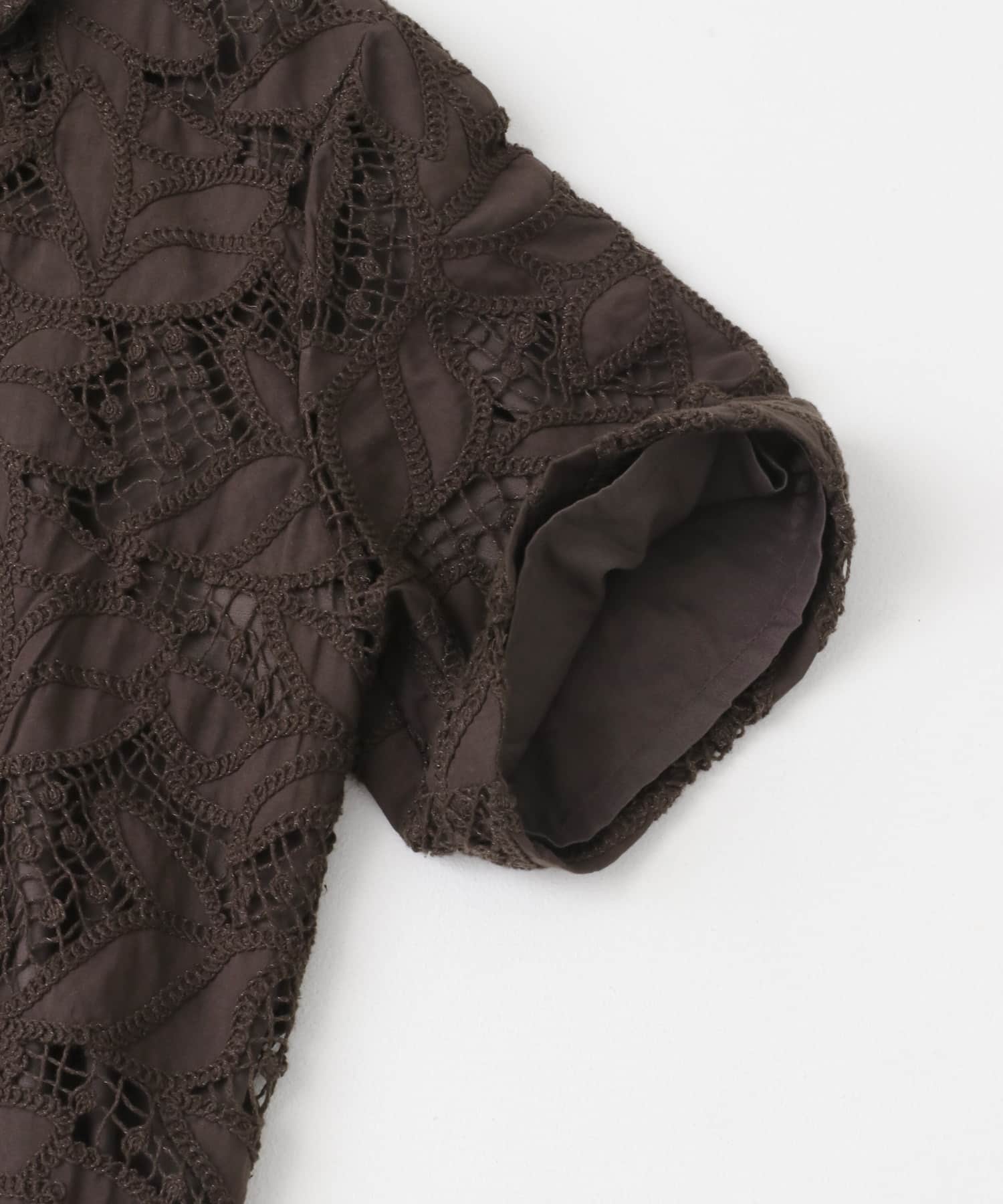 ケミカルレースBIGシャツ BROWN one