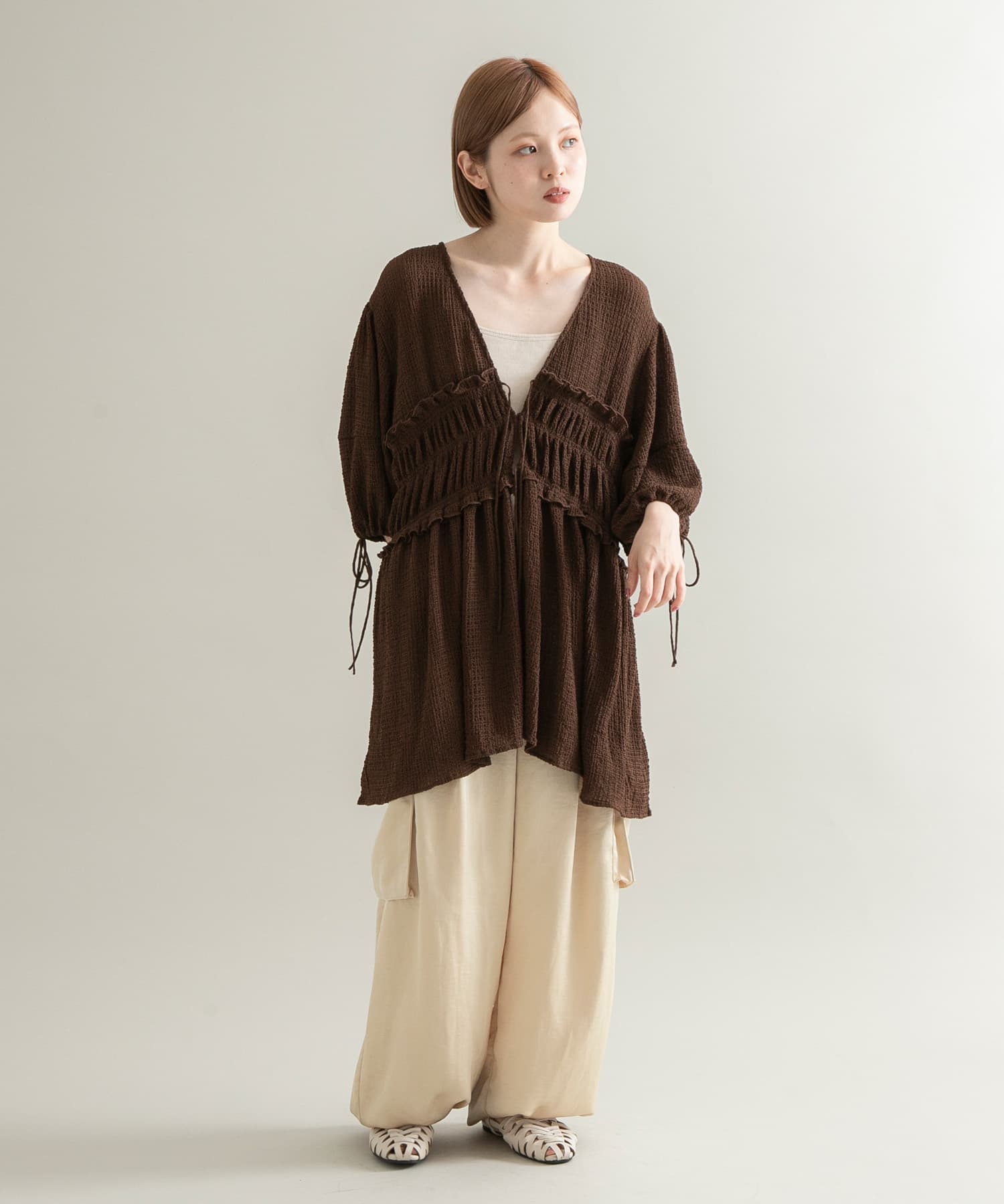 身長：153cm サイズ：one