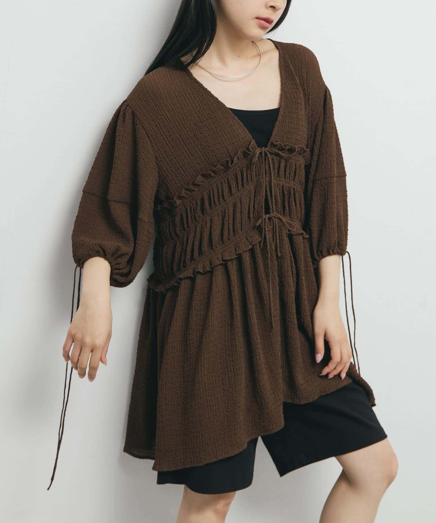 身長：153cm サイズ：one