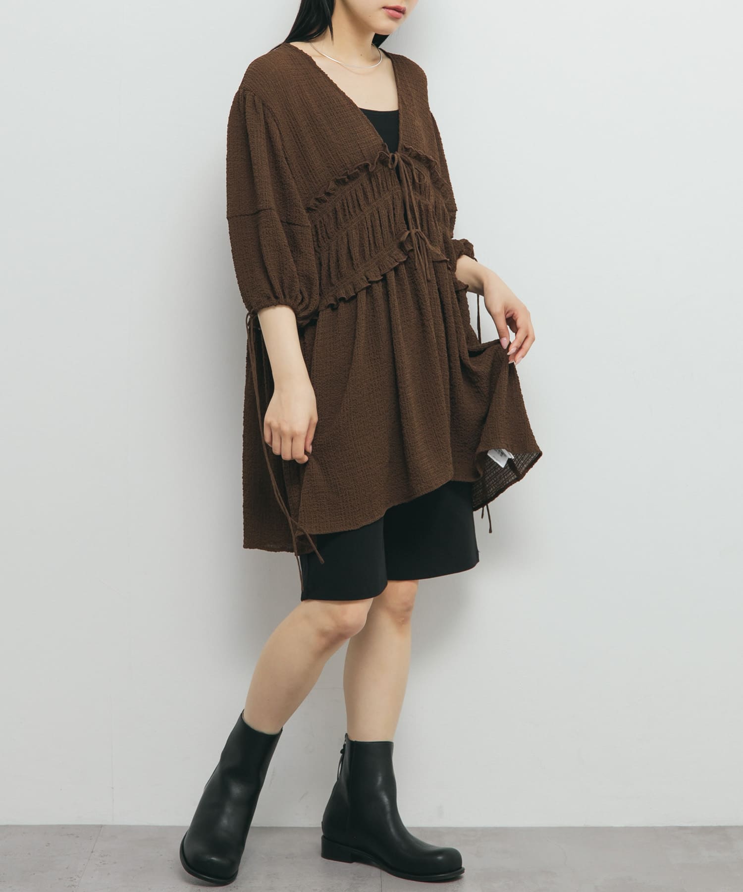 身長：153cm サイズ：one