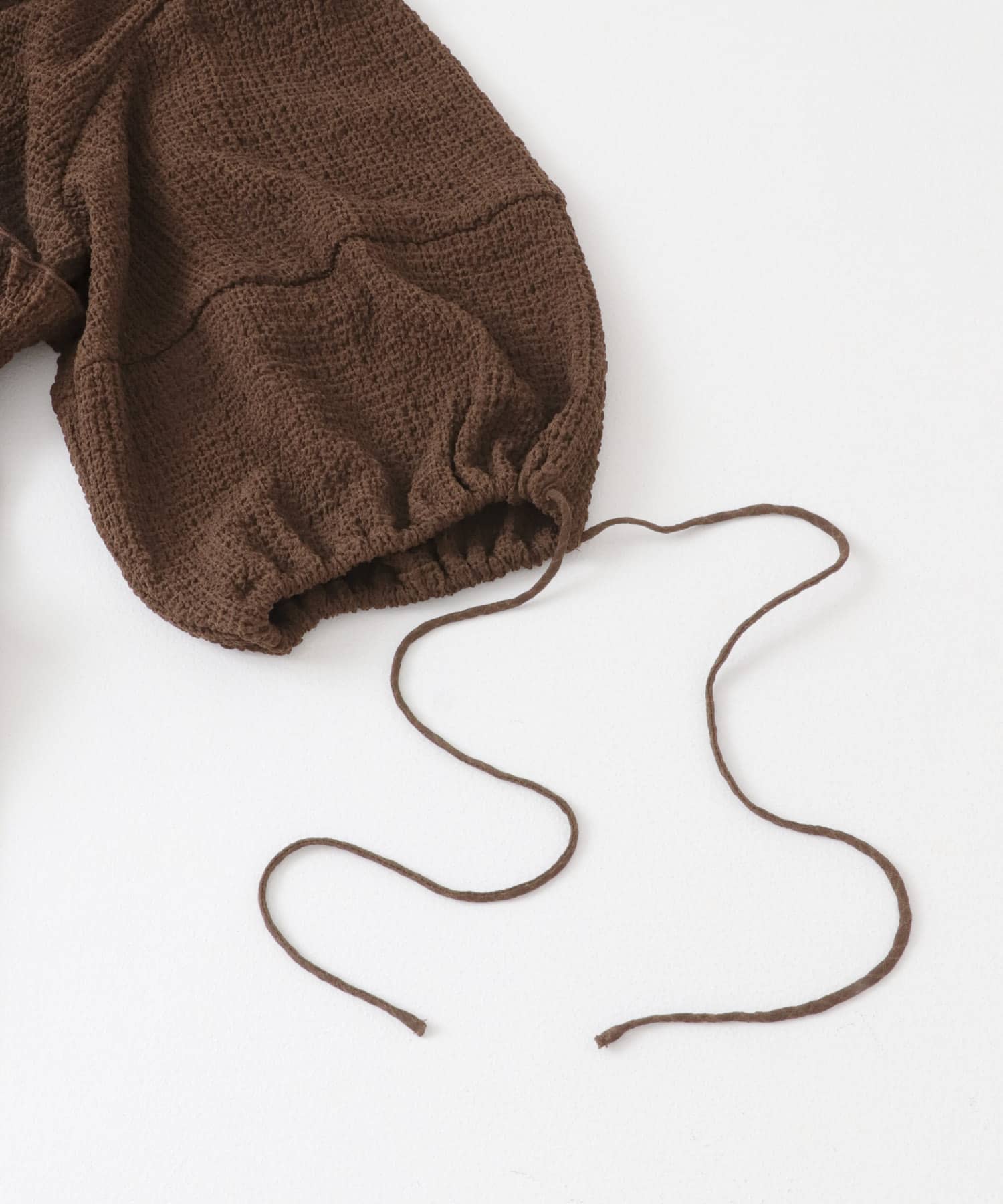 フロントリボンチュニック BROWN one