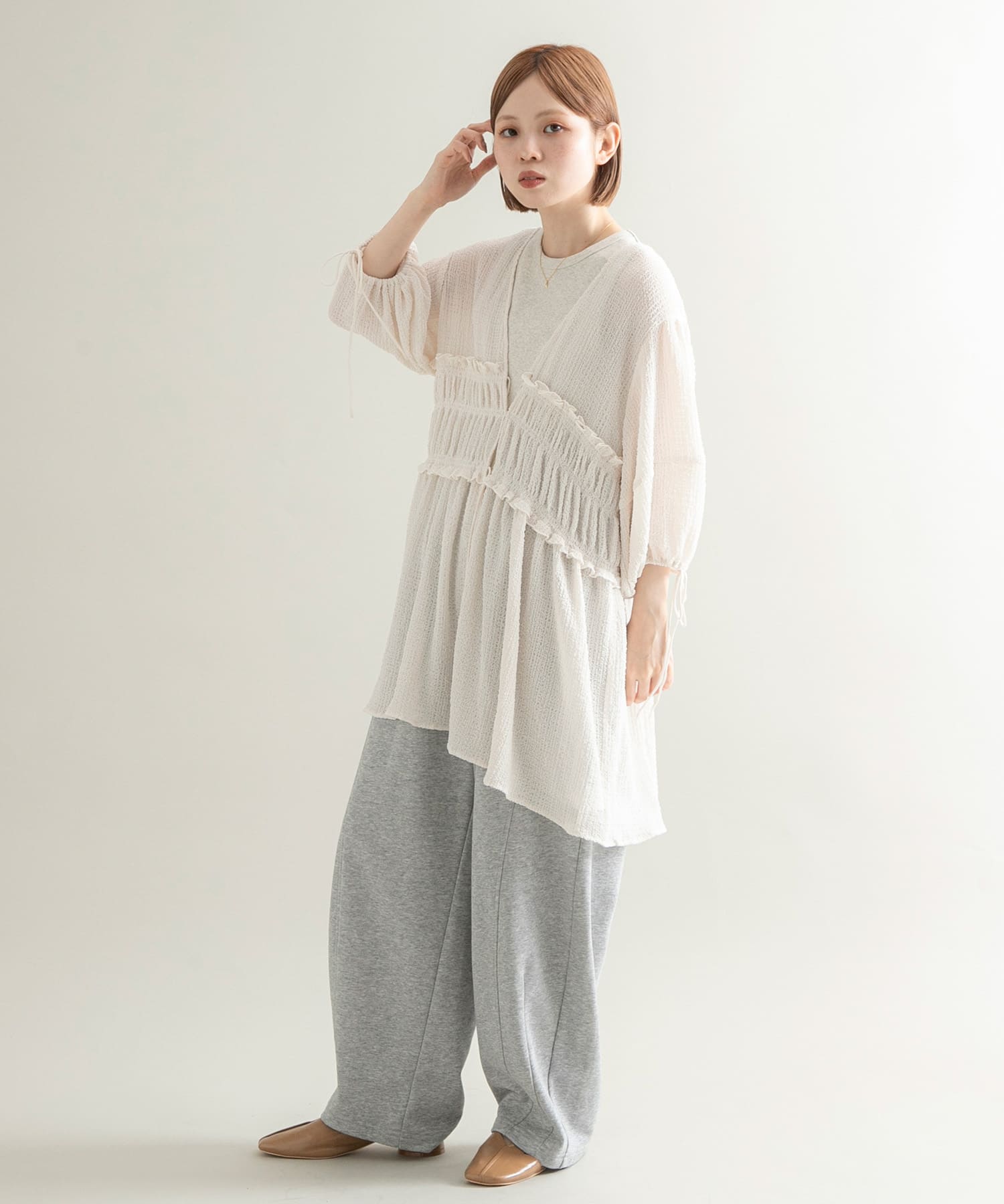 身長：153cm サイズ：one