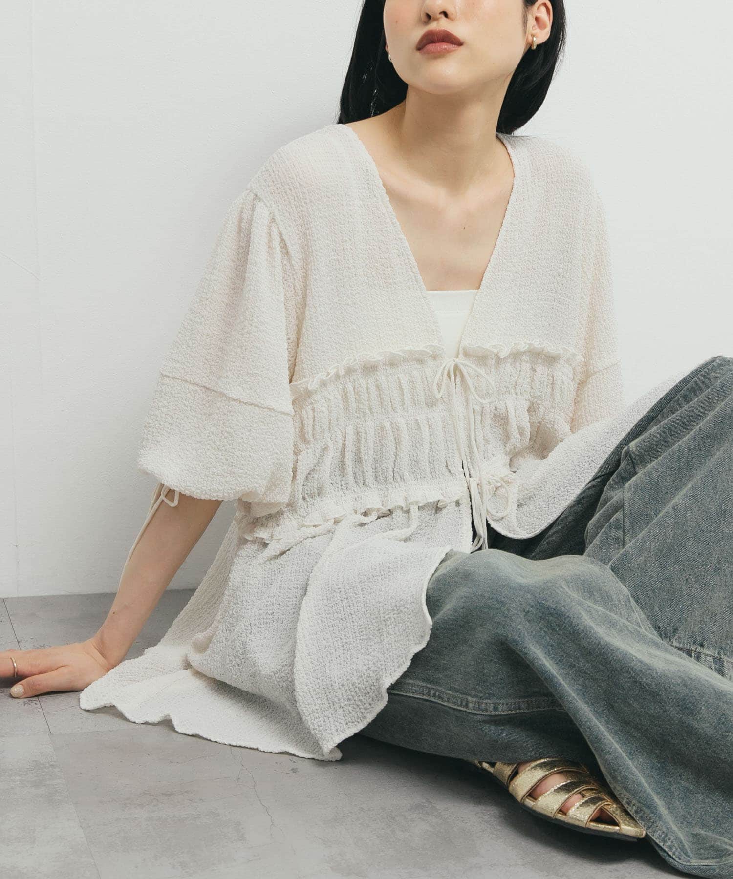 身長：160cm サイズ：one